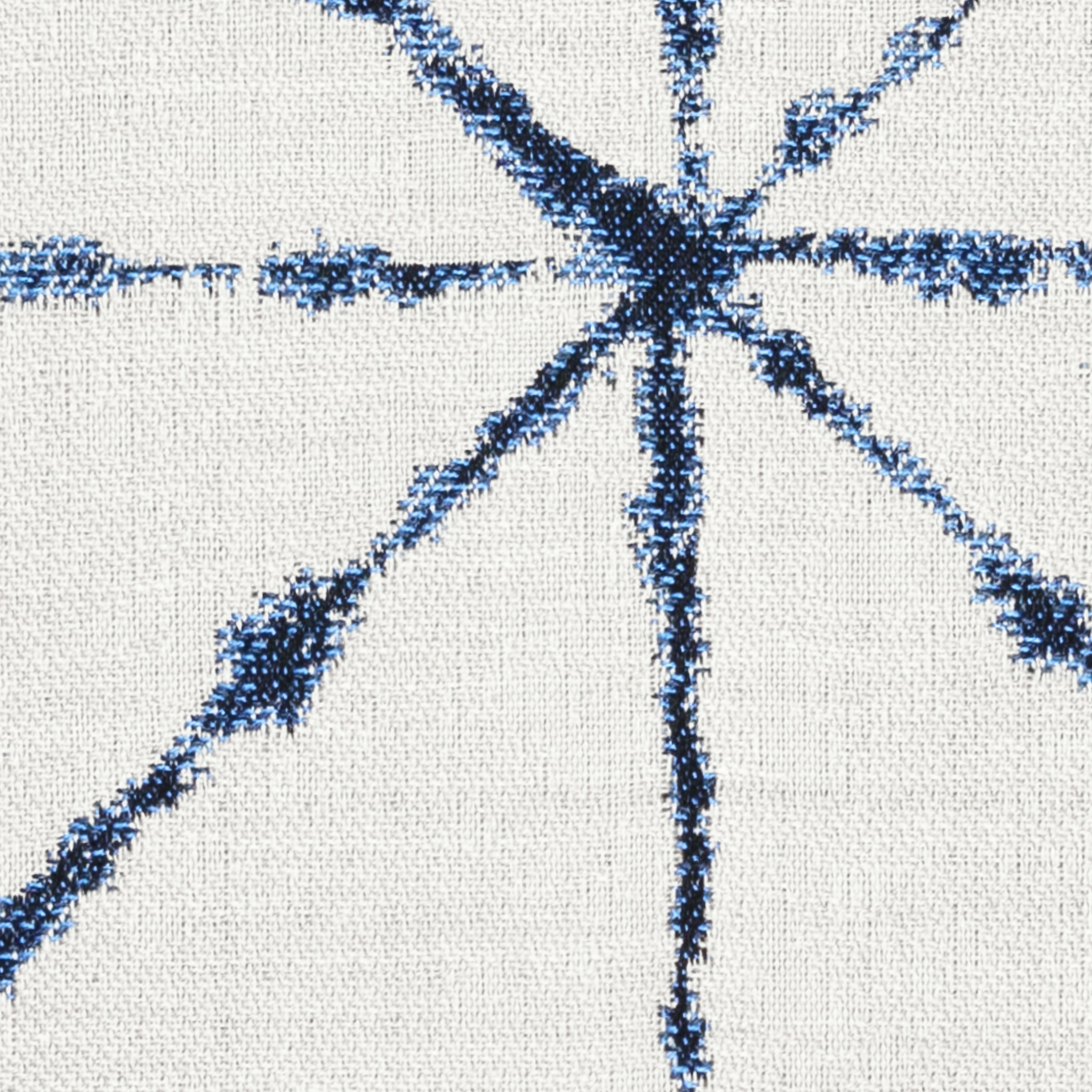 Detail image of Ivory lattice pillow in square size for elegant indoor and outdoor decor