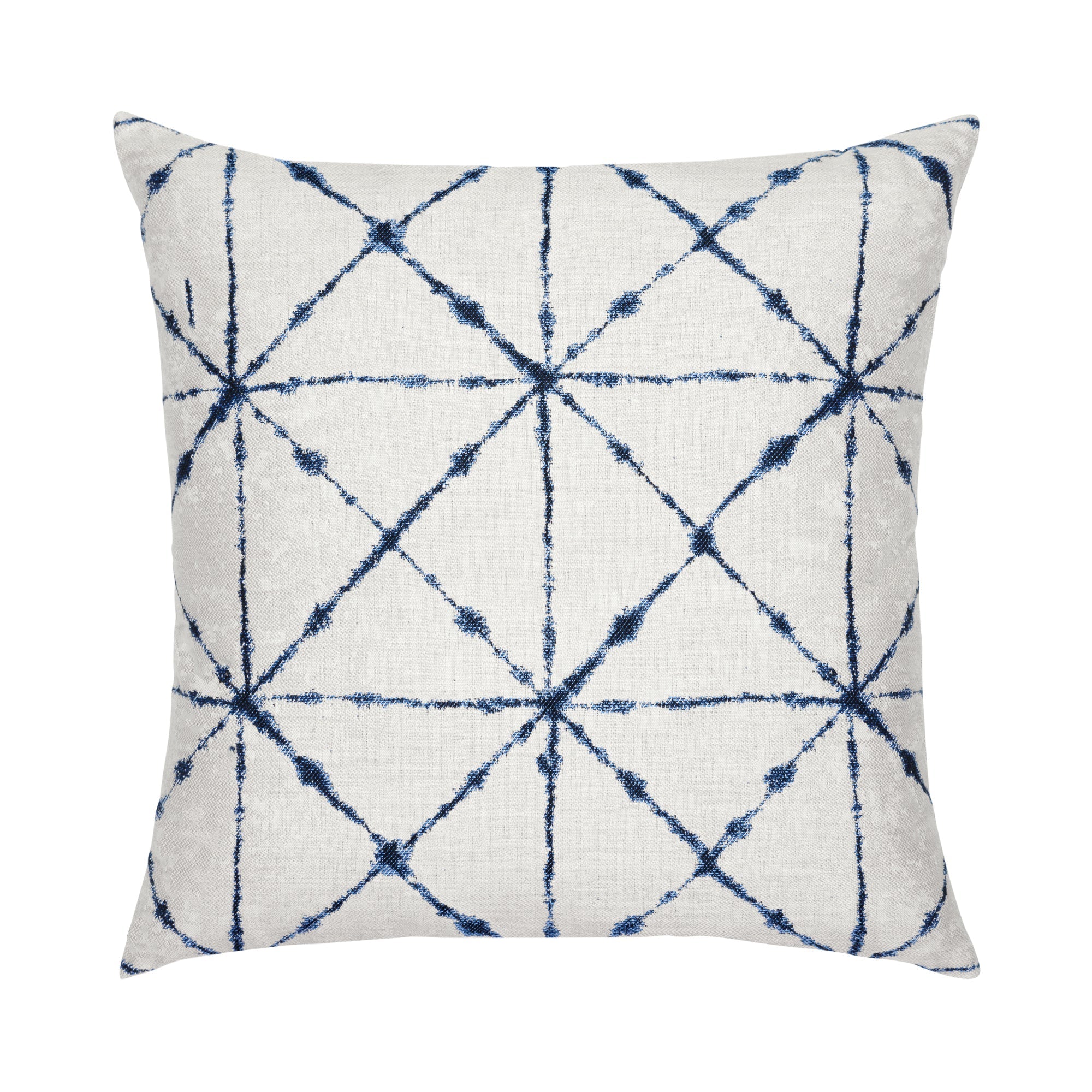 Ivory lattice pillow in square size for elegant indoor and outdoor decor