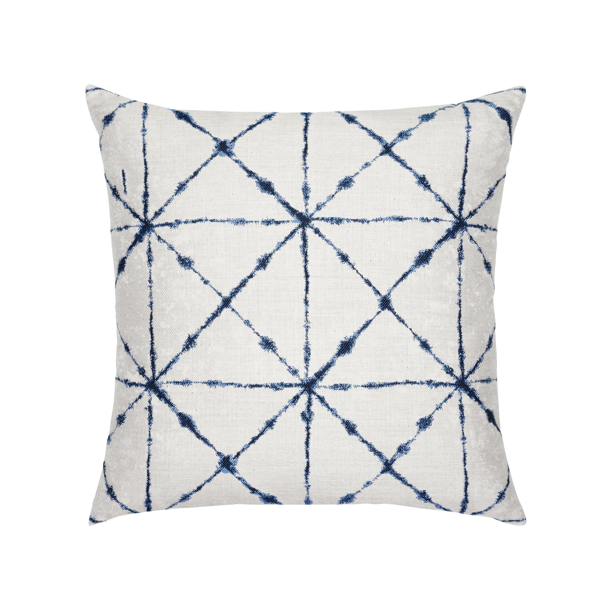 Ivory lattice pillow in square size for classic indoor and outdoor decor