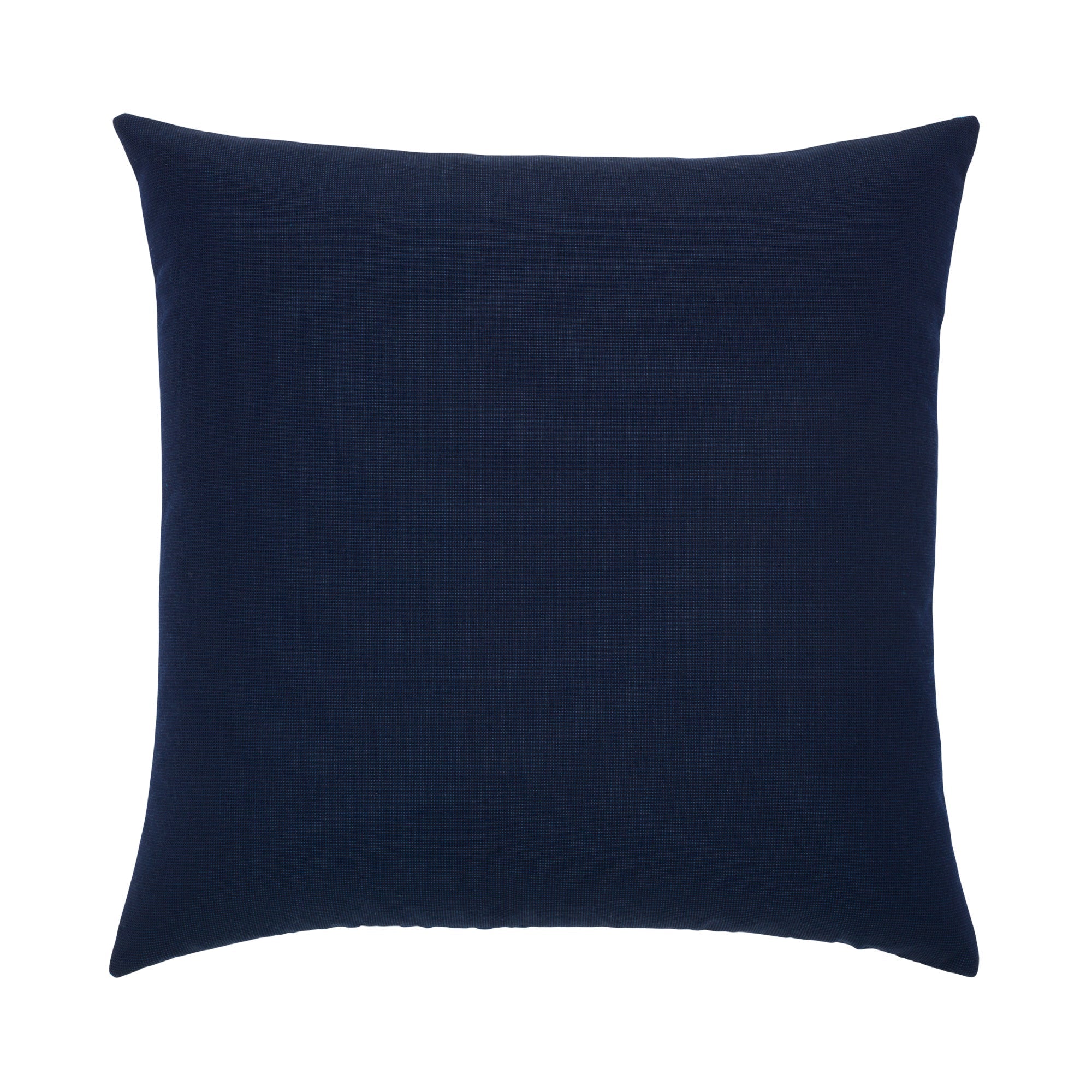 Back image of Deep navy ombre outdoor pillow with fade effect for sophisticated outdoor design in 22 inch square