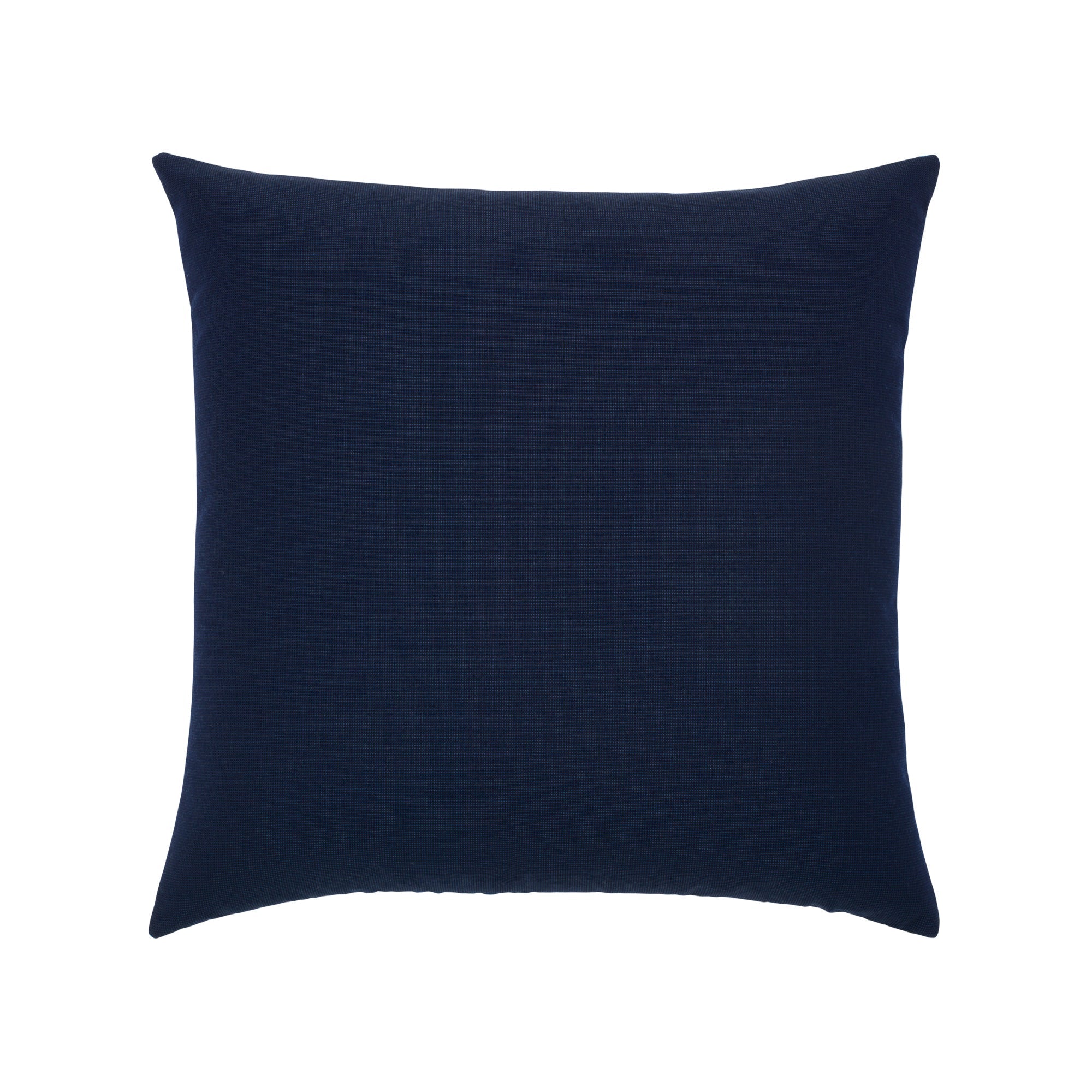 Back image of Deep navy ombre outdoor pillow with fade effect for sophisticated outdoor design in 20 inch square