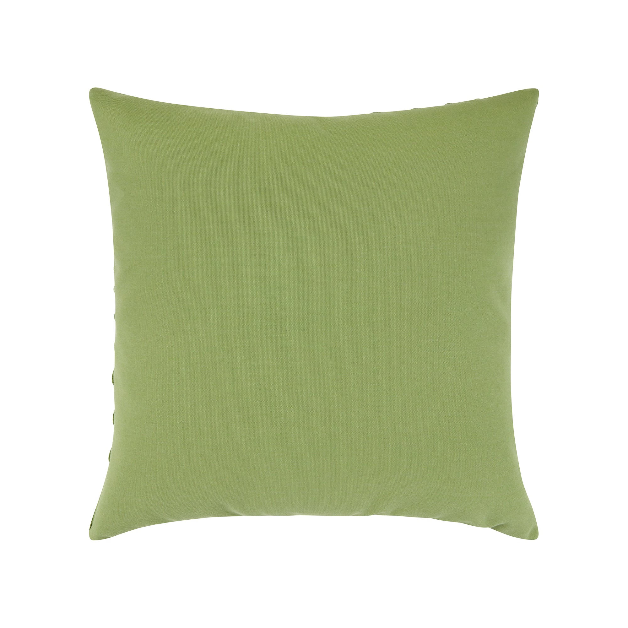 Back image of Green textured pillow square size for elegant indoor and outdoor decor by Elaine Smith
