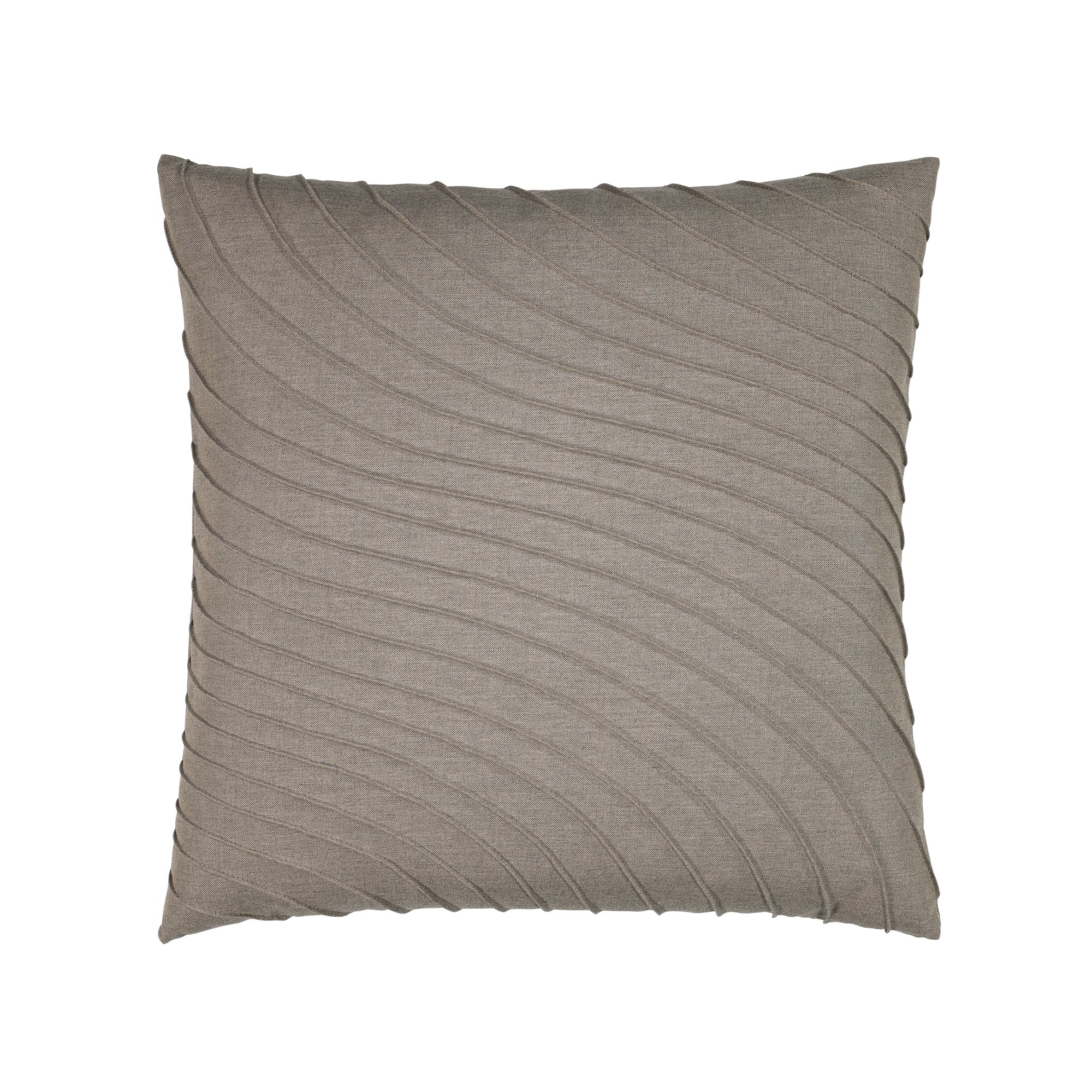 Brown textured solid pillow square size for modern indoor and outdoor decor