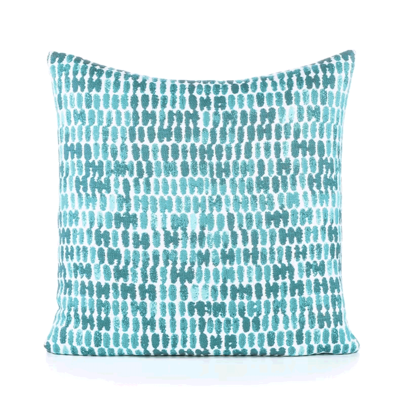 360 video of Aruba striped ombre pillow in square size for modern indoor and outdoor decor