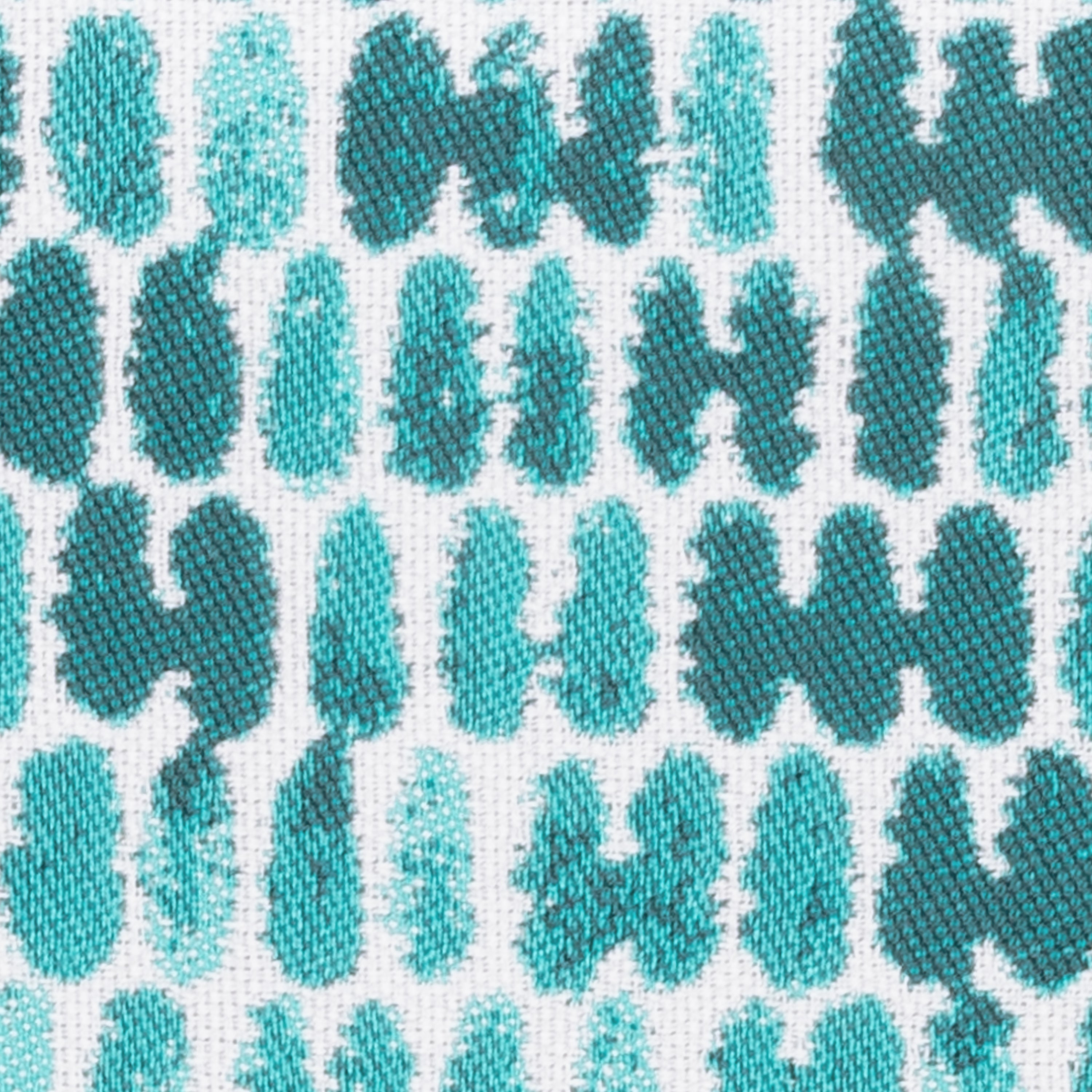 Detail image of Aruba striped ombre pillow in lumbar size for chic indoor and outdoor decor