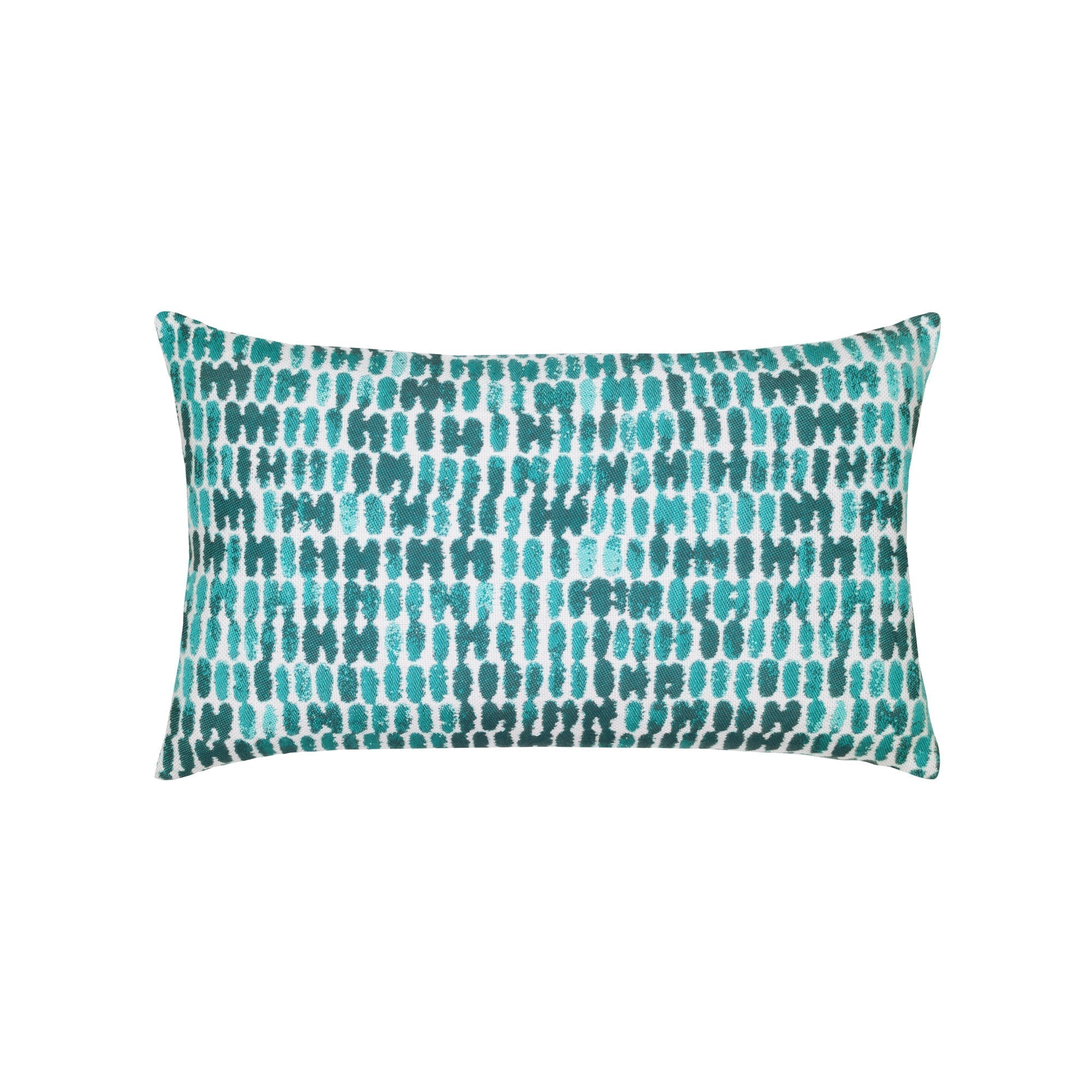 Aruba striped ombre pillow in lumbar size for chic indoor and outdoor decor