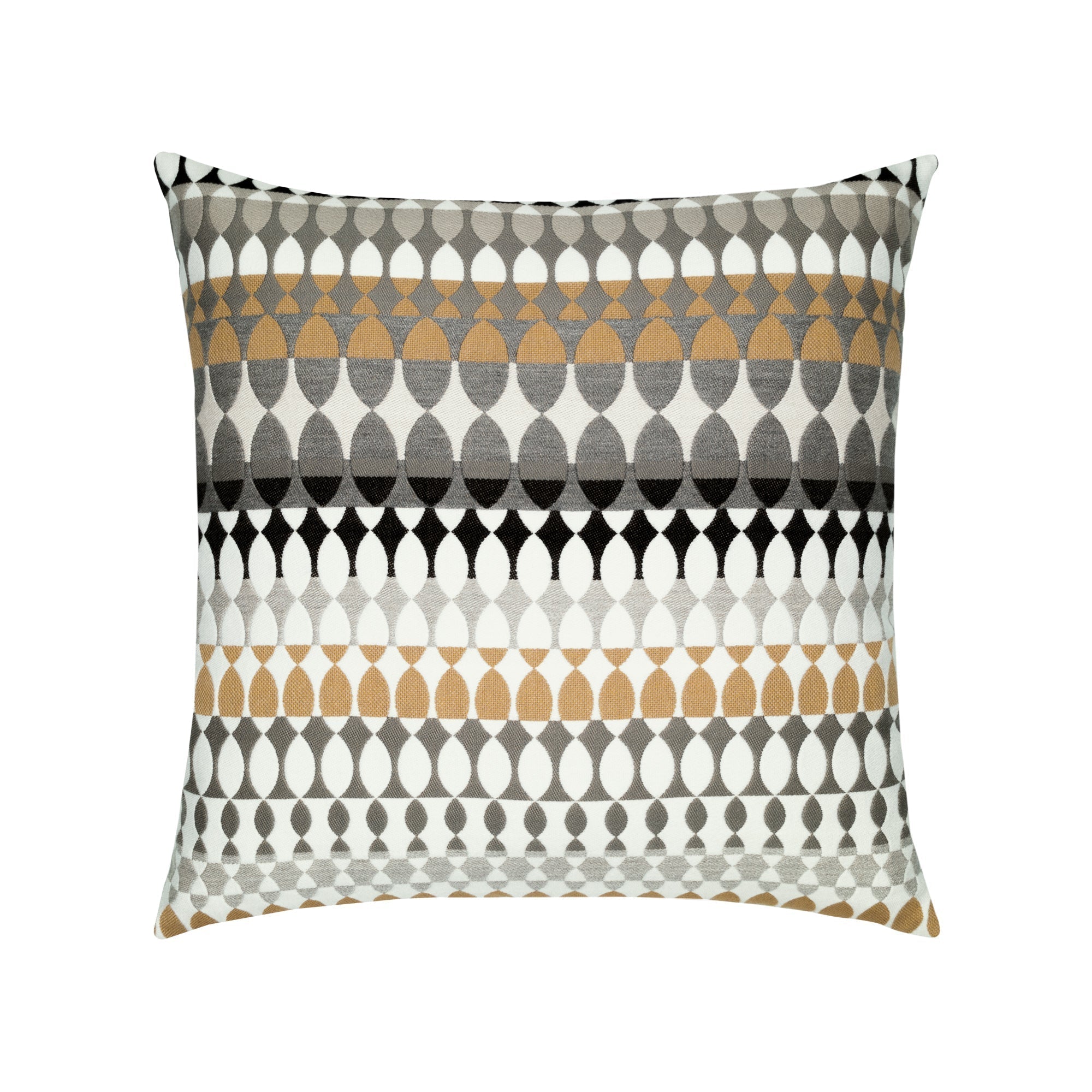 Neutral striped multicolor outdoor pillow square size for lively indoor and outdoor decor