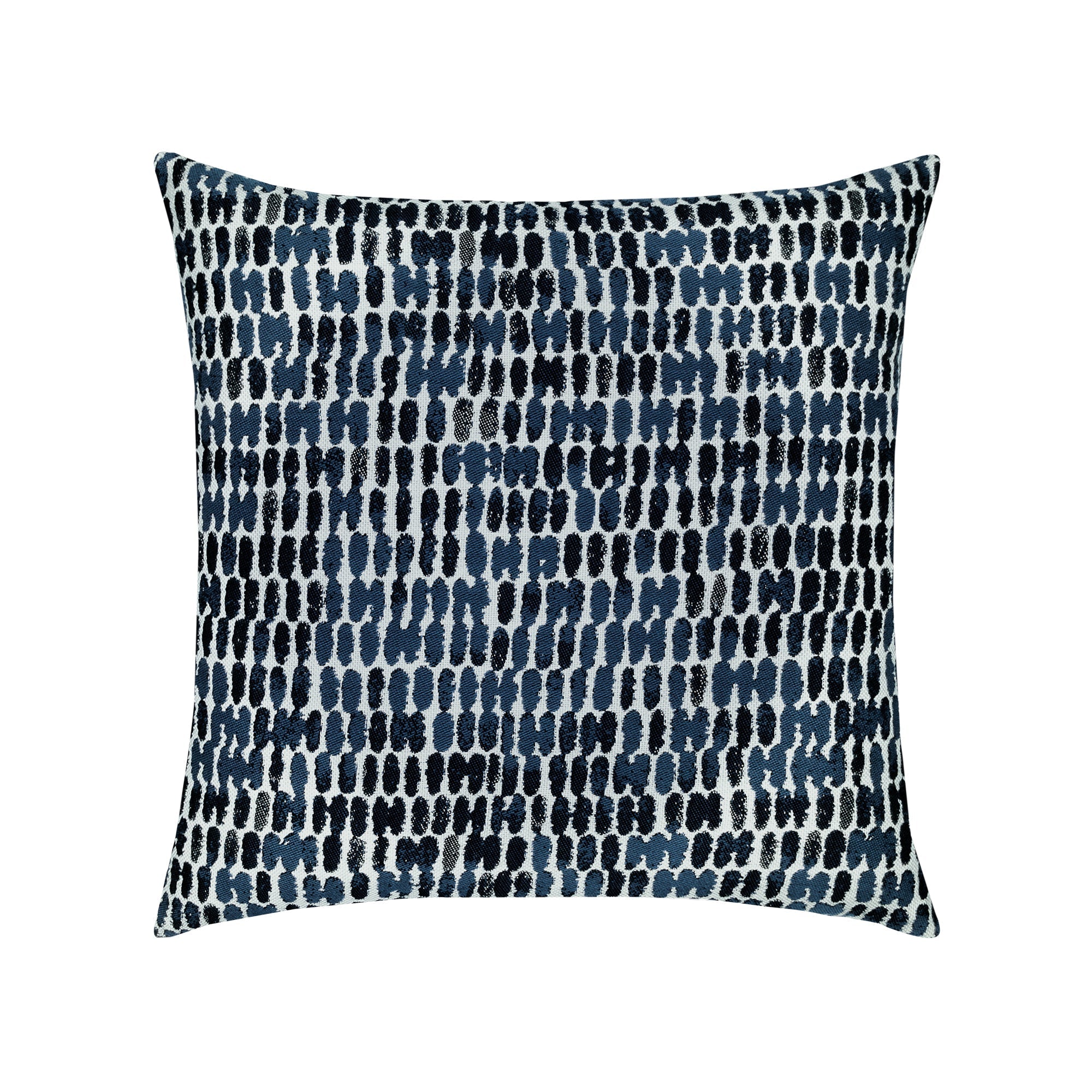 Indigo striped ombre pillow in square size for transitional indoor and outdoor decor