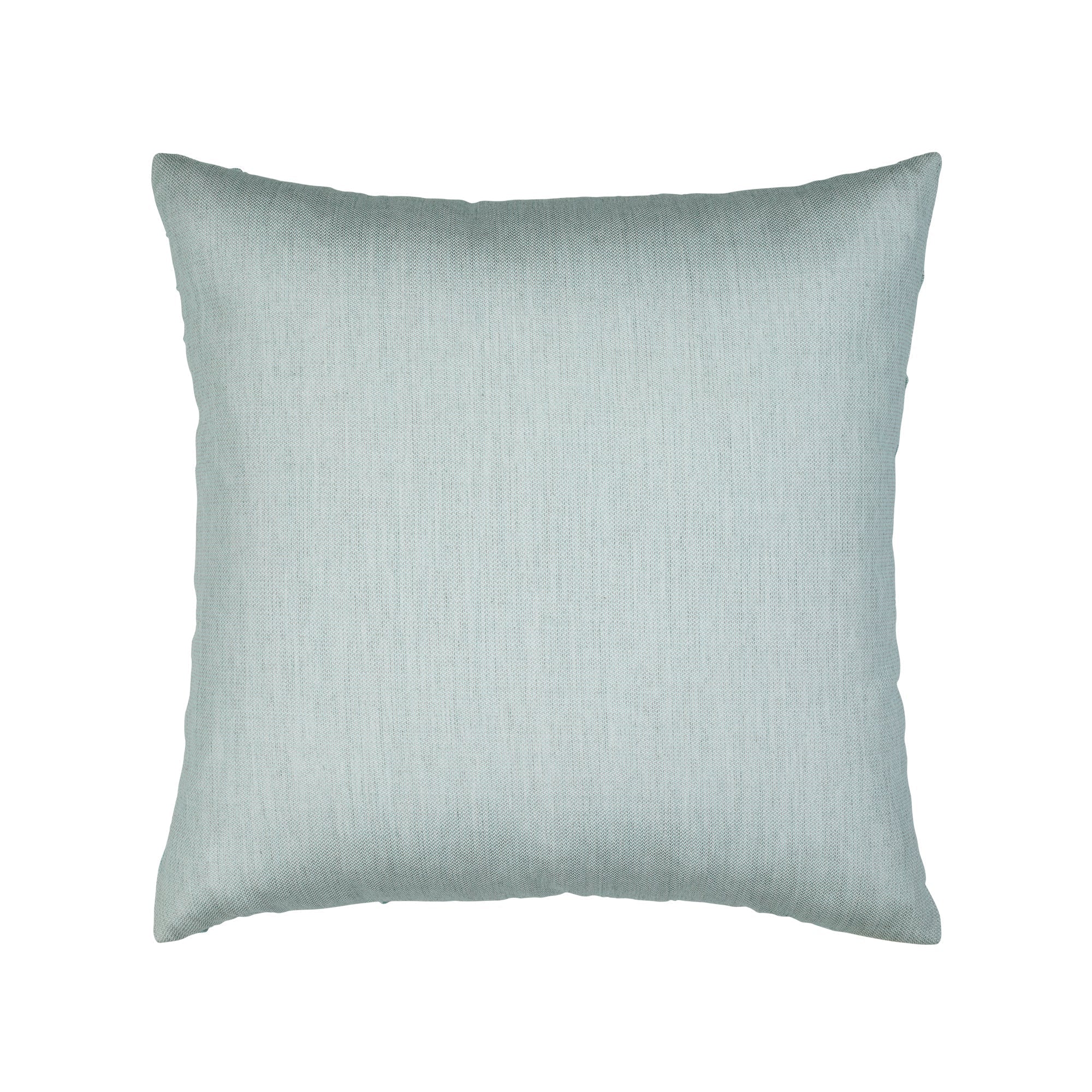 Back image of light blue textured pillow square size for nautical indoor and outdoor decor