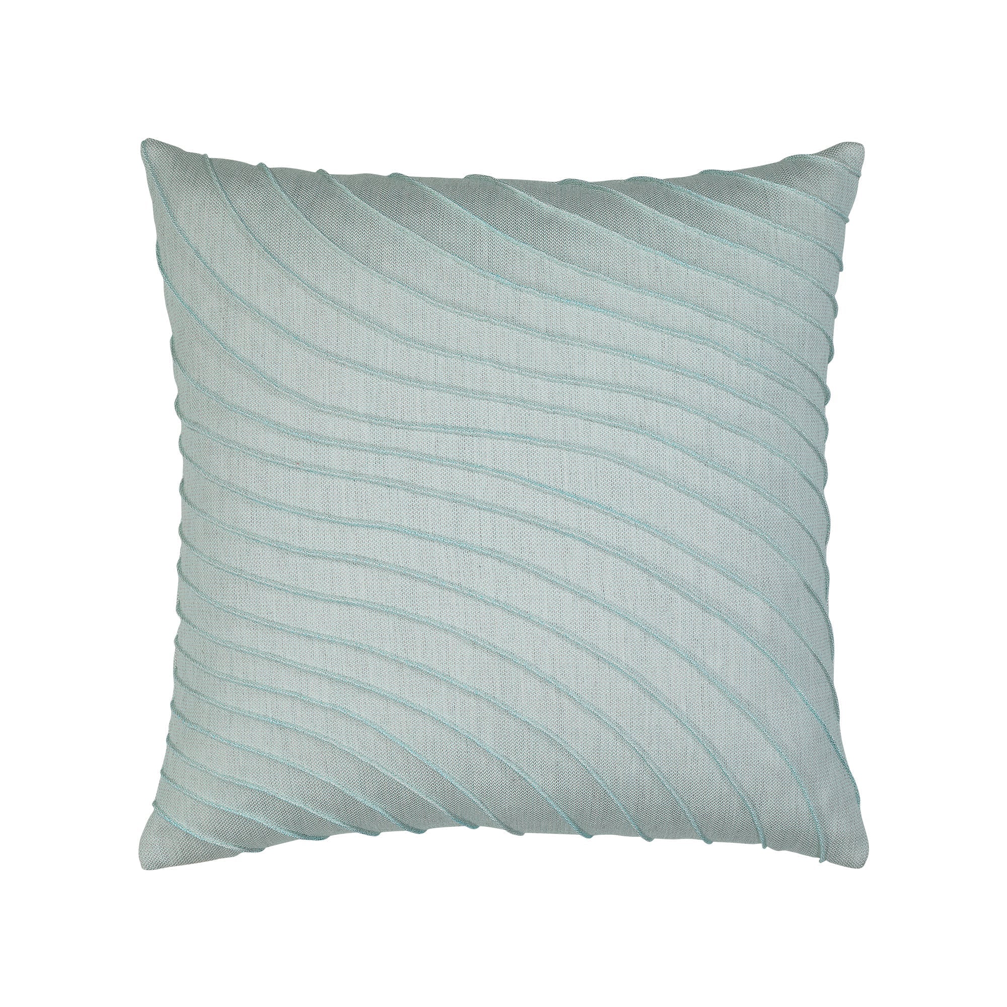 light blue textured pillow square size for nautical indoor and outdoor decor
