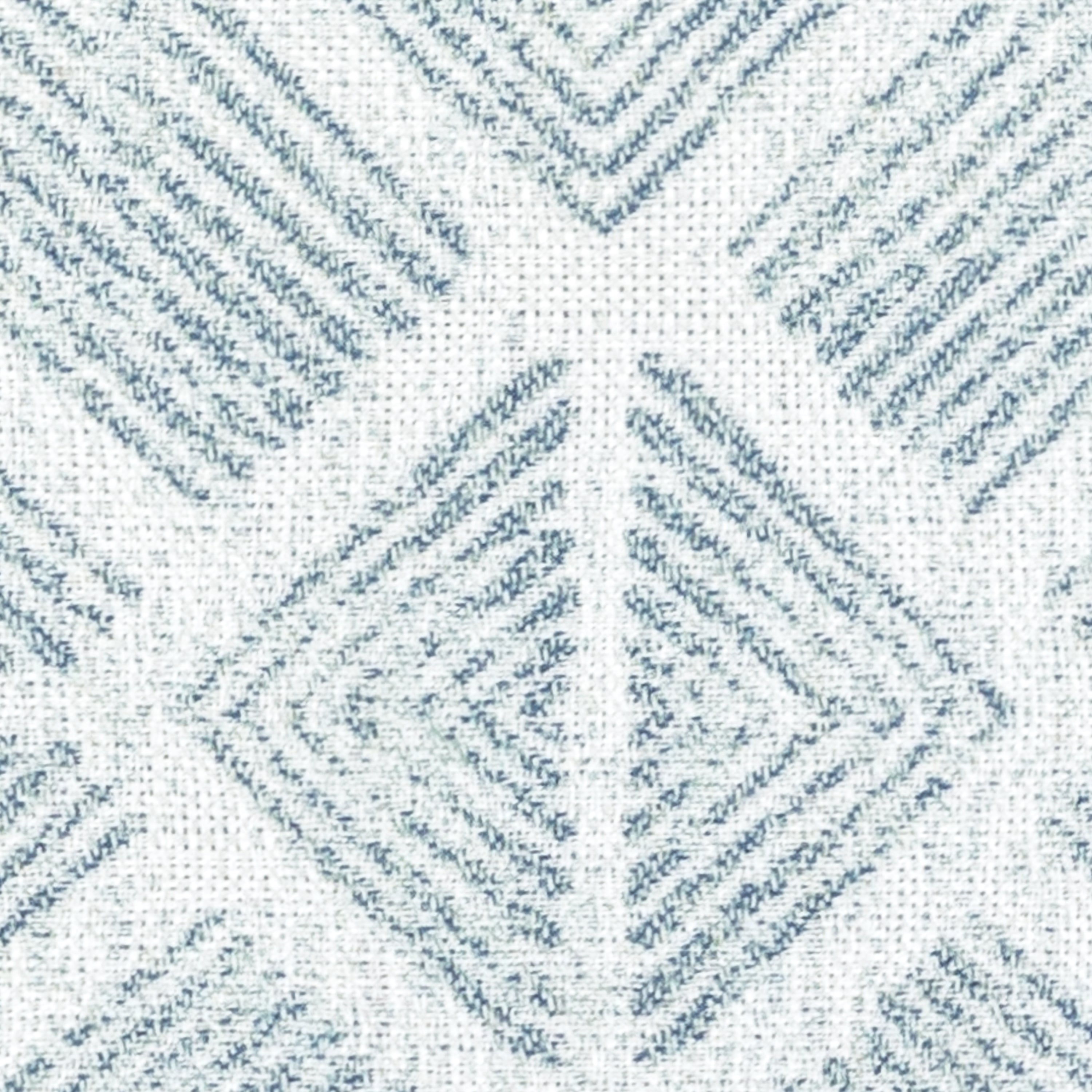 Detail image of Light blue damask outdoor pillow for sophisticated patio decor by Elaine Smith