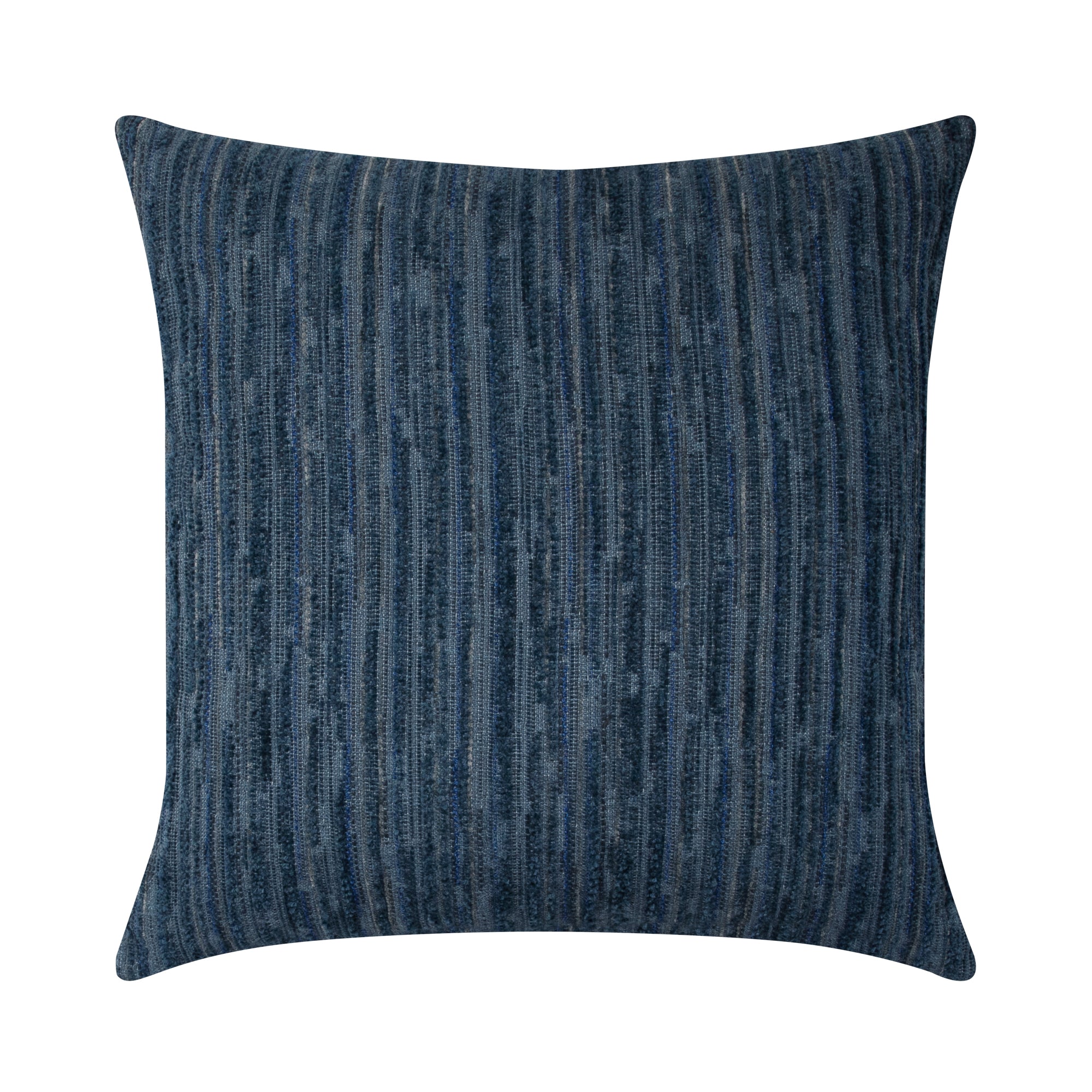 Indigo striped with chenille outdoor pillow square size for timeless indoor and outdoor decor