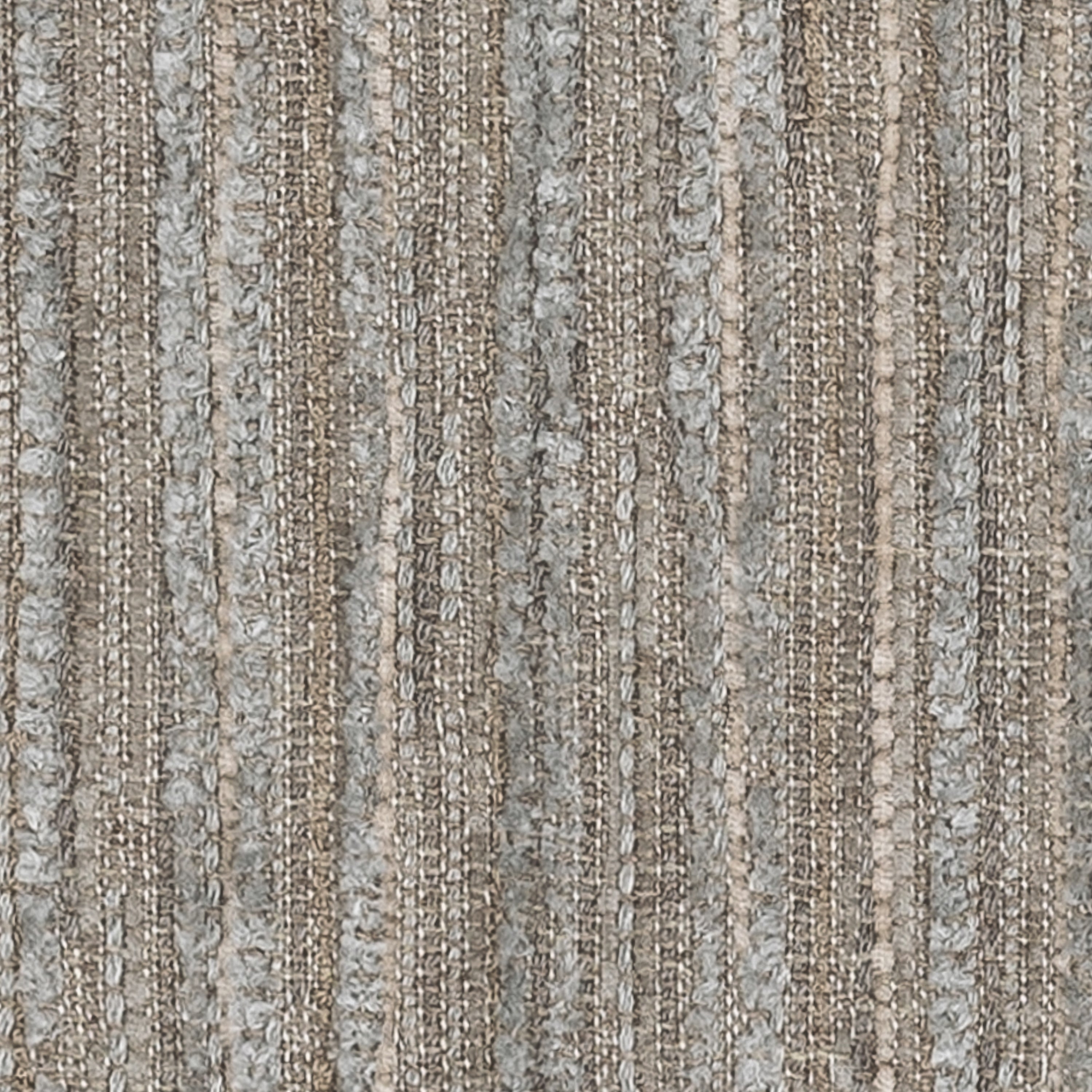 Detail image of Pewter striped with cheniile outdoor pillow square size for transitional indoor and outdoor decor