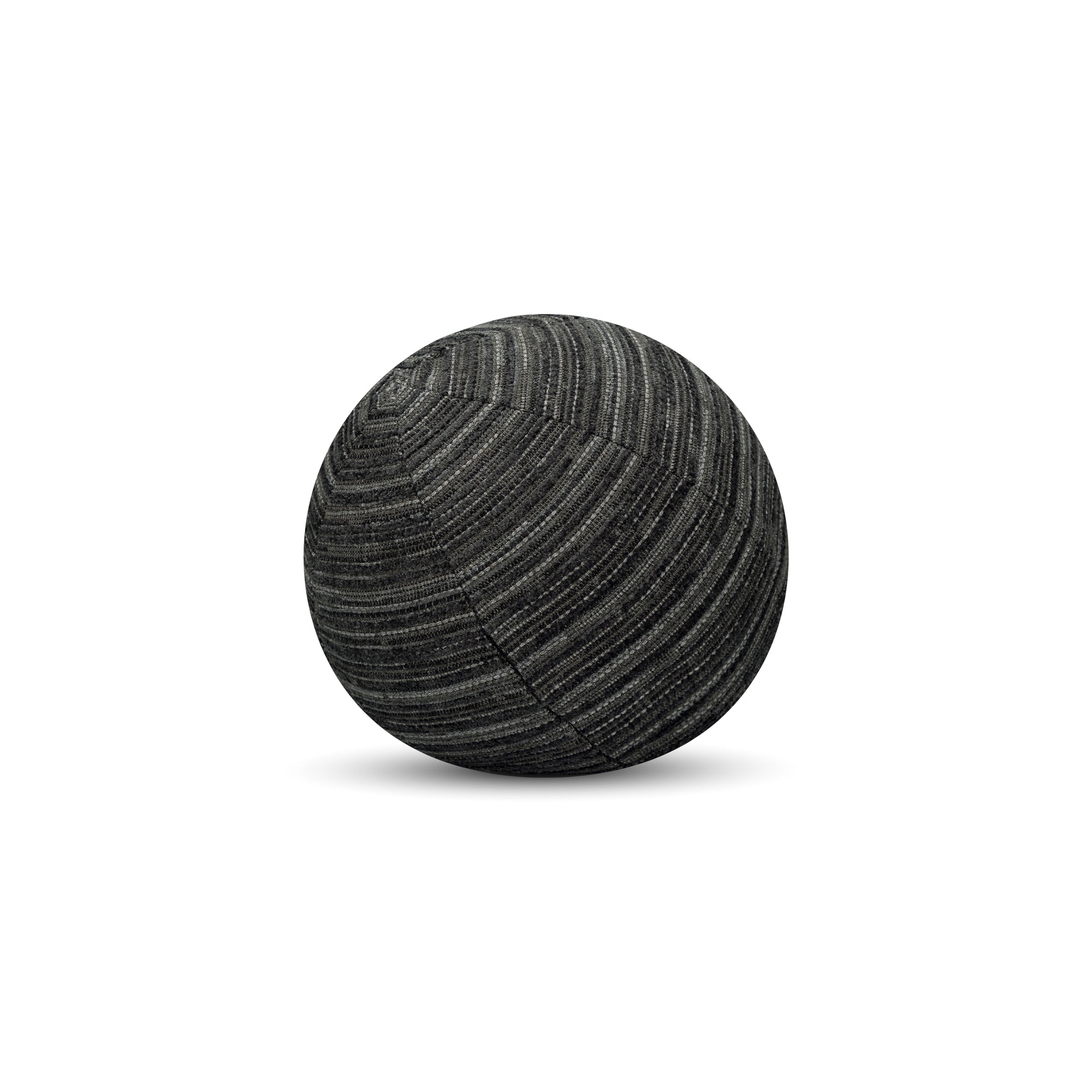 Round black outdoor pillow with textured finish for bold indoor and outdoor decor