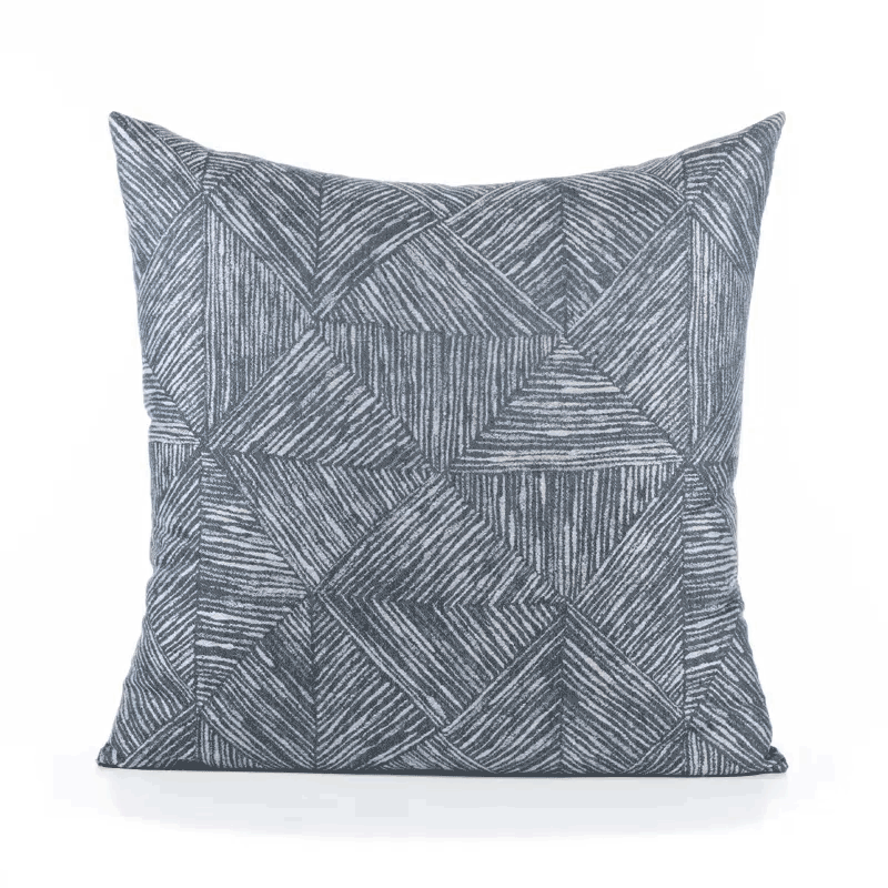 360 video of Blue and gray geometric small scale in square size for elegant indoor and outdoor decor