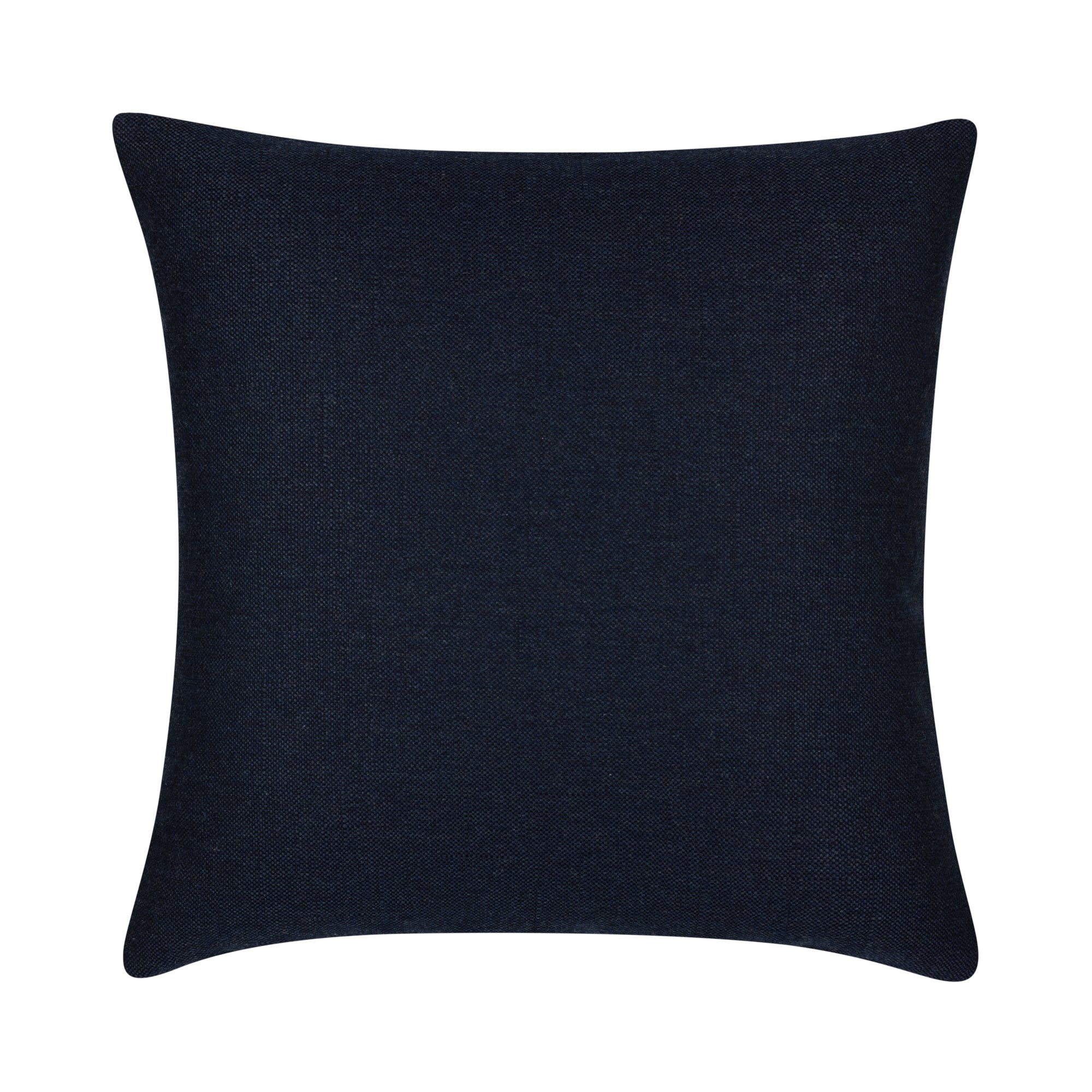 Back image of Indigo Compass woven pattern 22 inch pillow by Elaine Smith, good for indoor and outdoor décor.