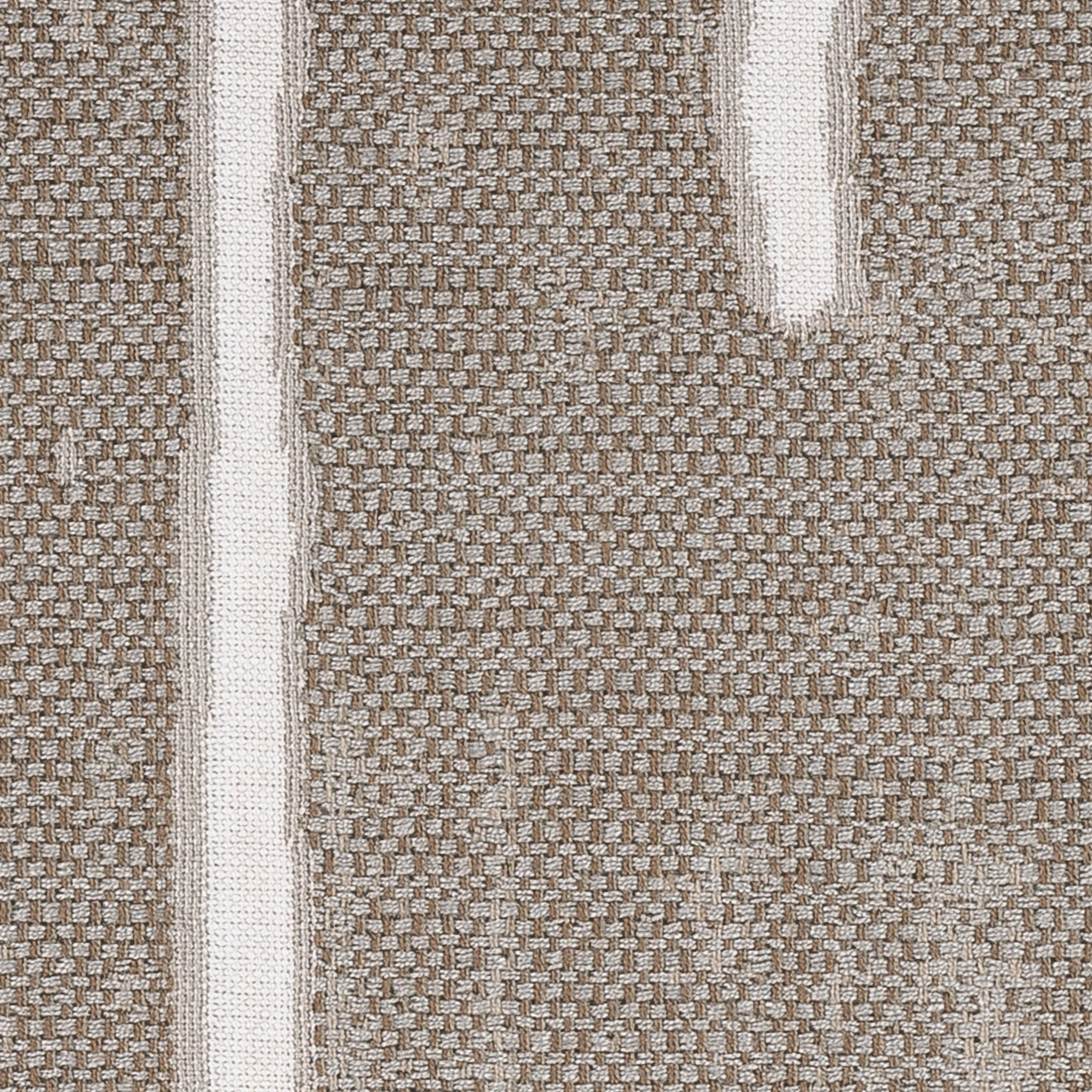 Detail image of Taupe abstract outdoor pillow  in lumbar size for coastal patio decor