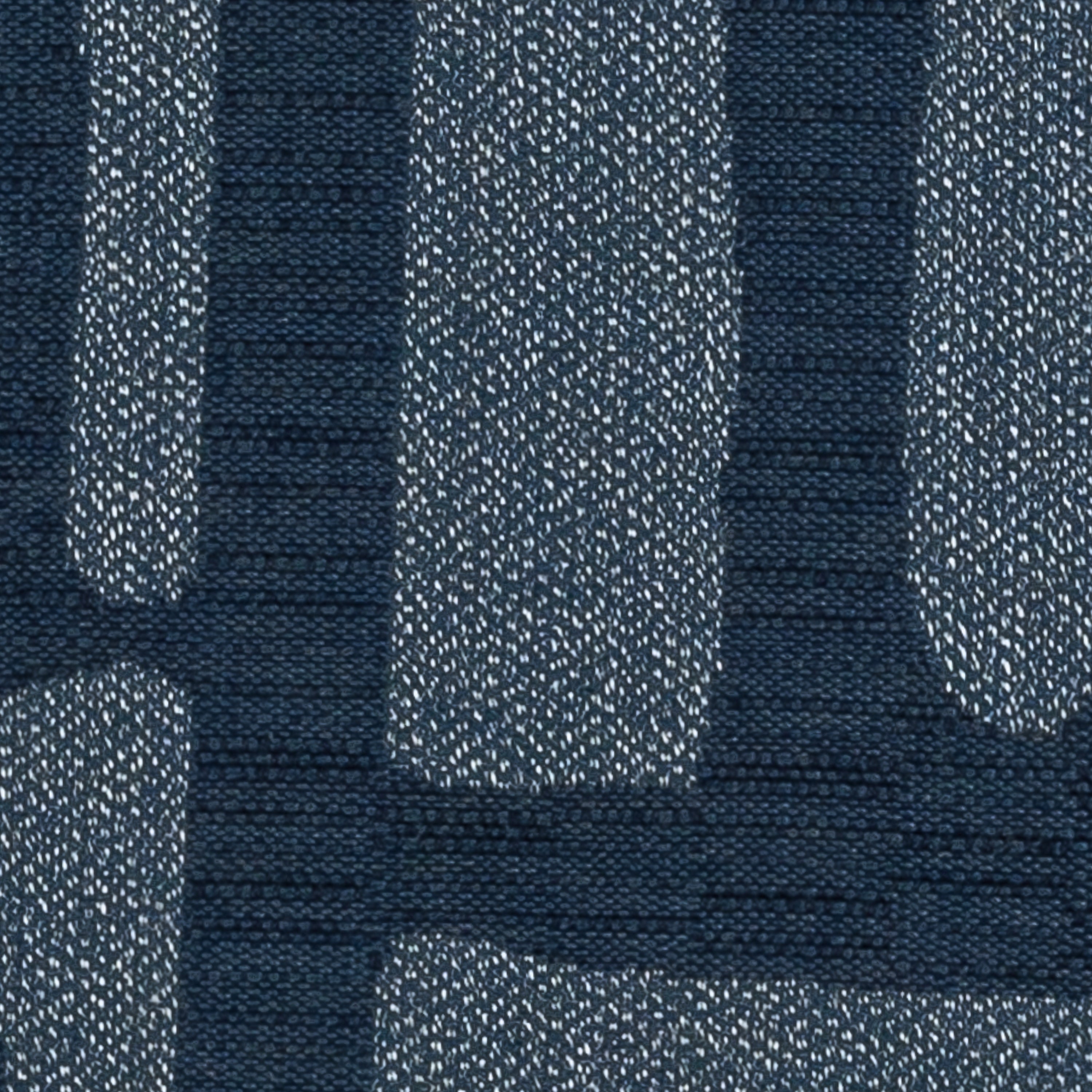 Detail image of Blue geometric pillow square size for chic indoor and outdoor decor