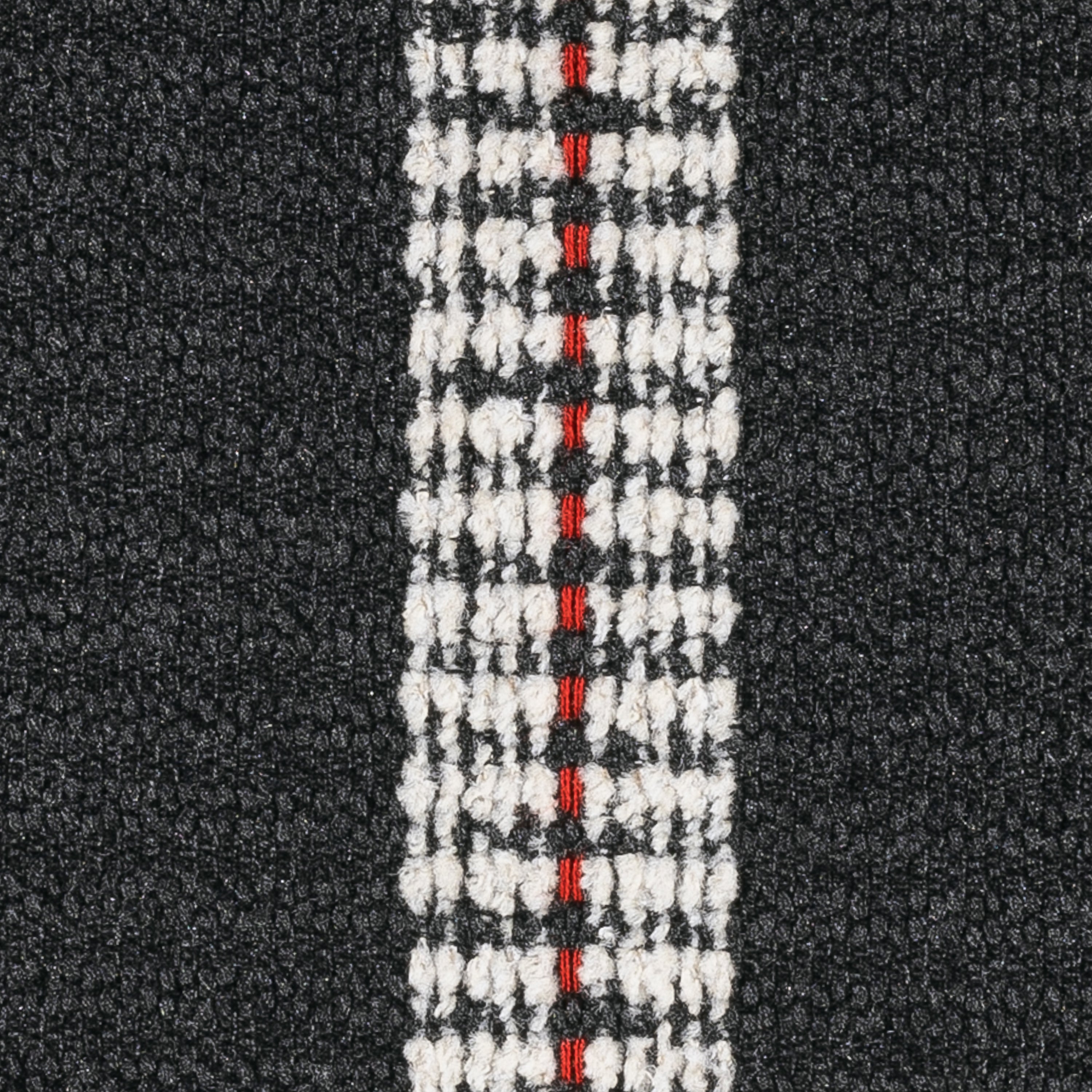 Detail image of Charcoal gray striped pillow square size for stylish indoor and outdoor decor