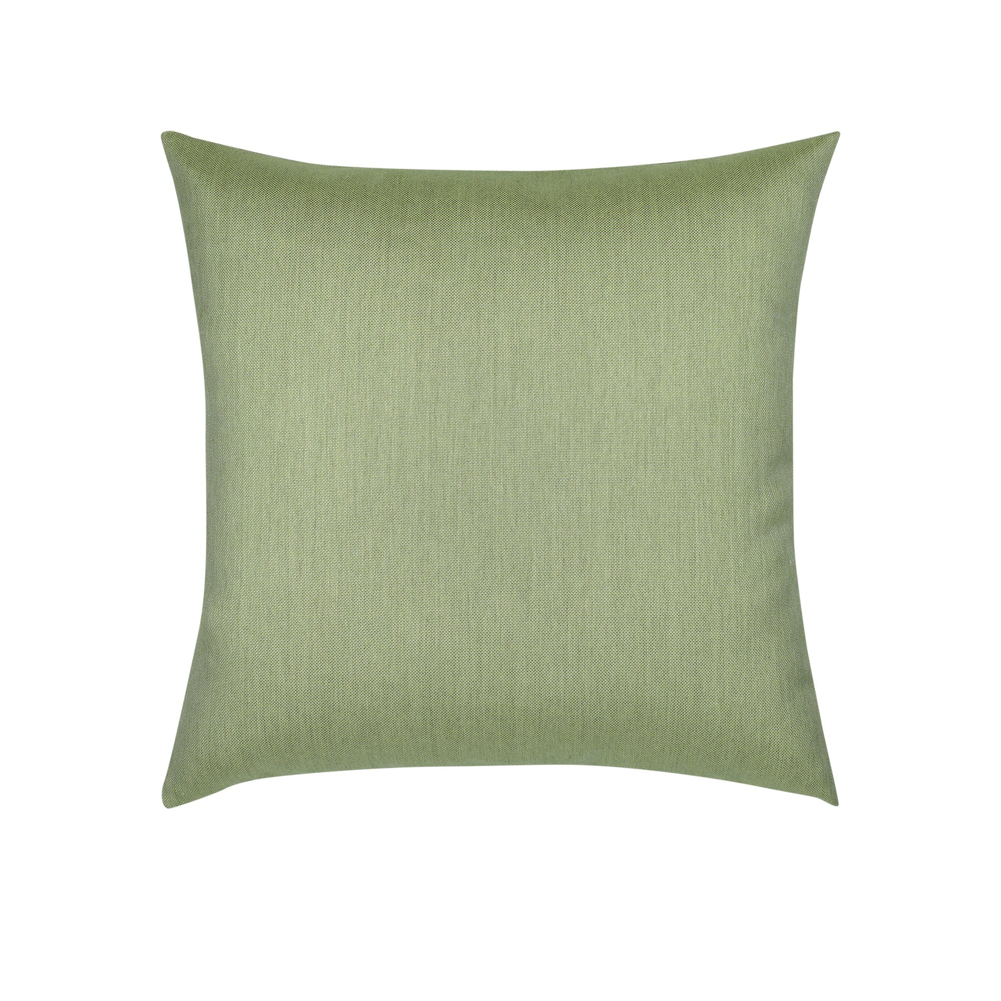 Back image of a meadow Green pillow on a white background