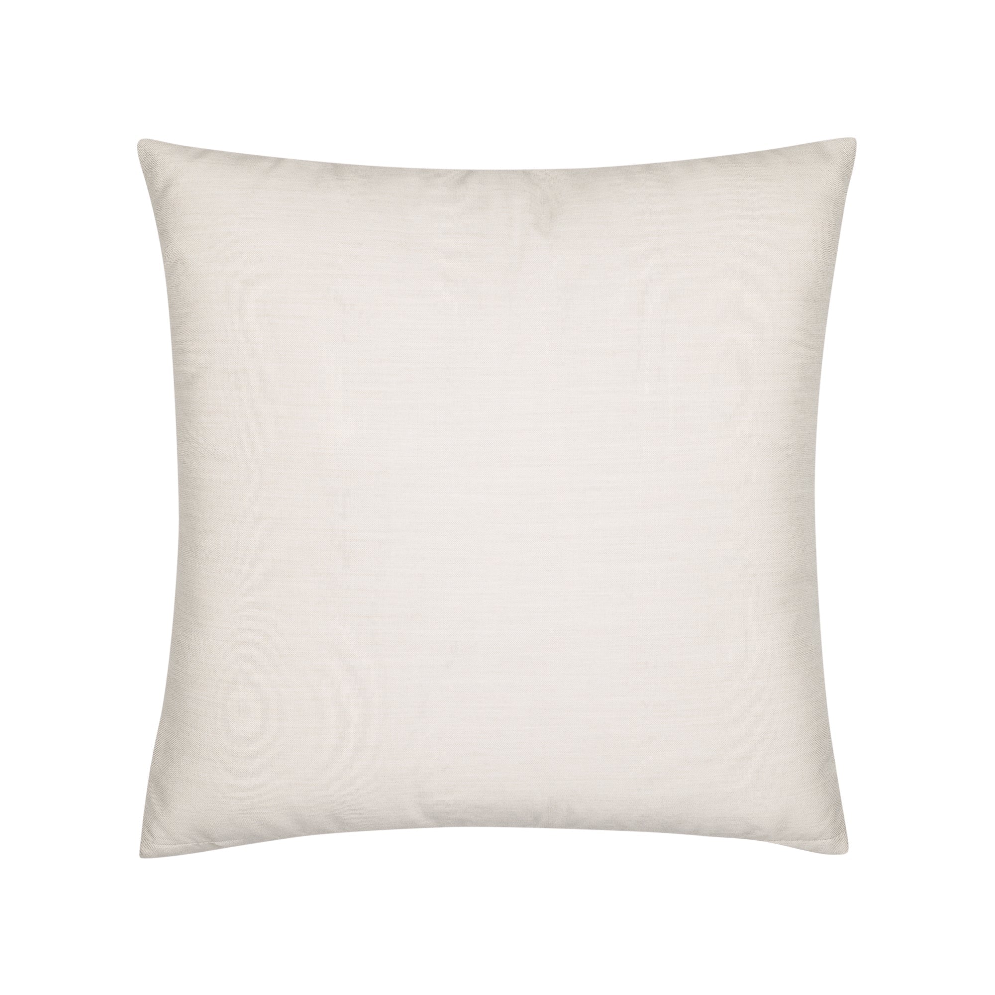 Back image of Beige outdoor pillow with macrame rope pattern square size for elegant patio decor