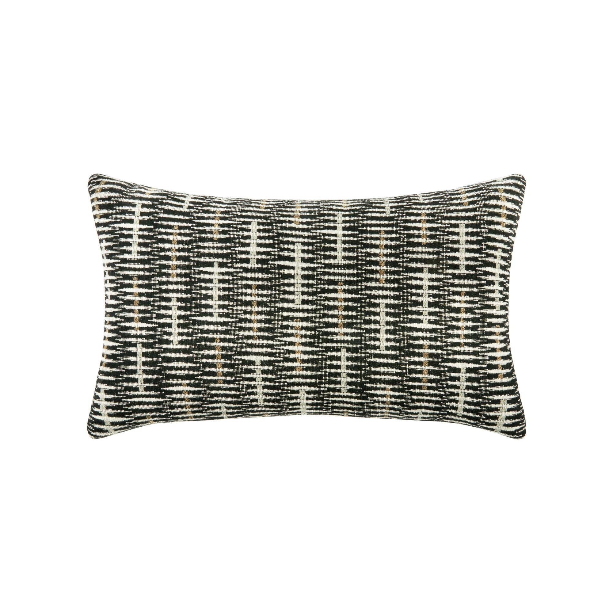 Black lattice outdoor pillow lumbar size for modern patio decor