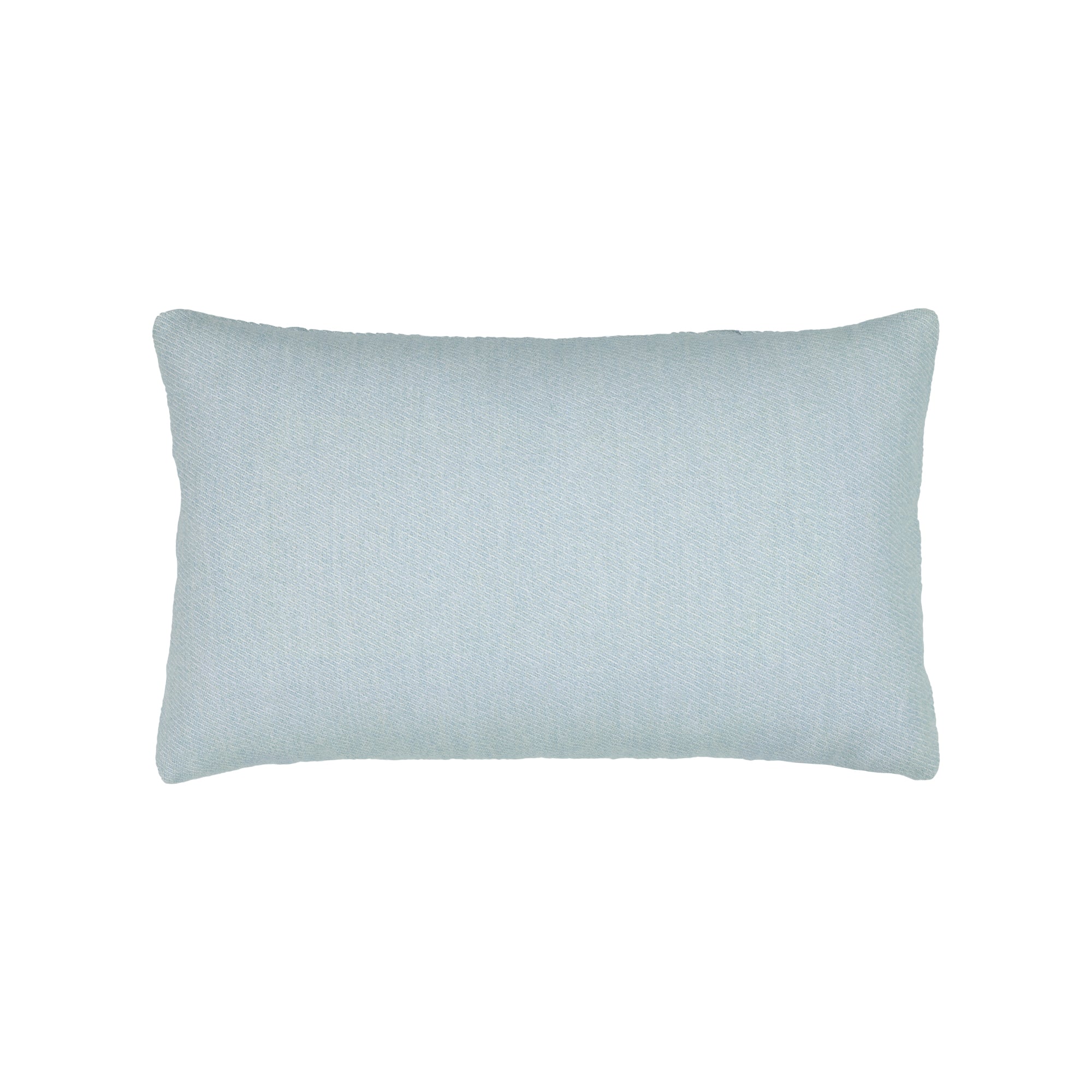 Back image of Blue solid pillow square size for timeless indoor and outdoor decor