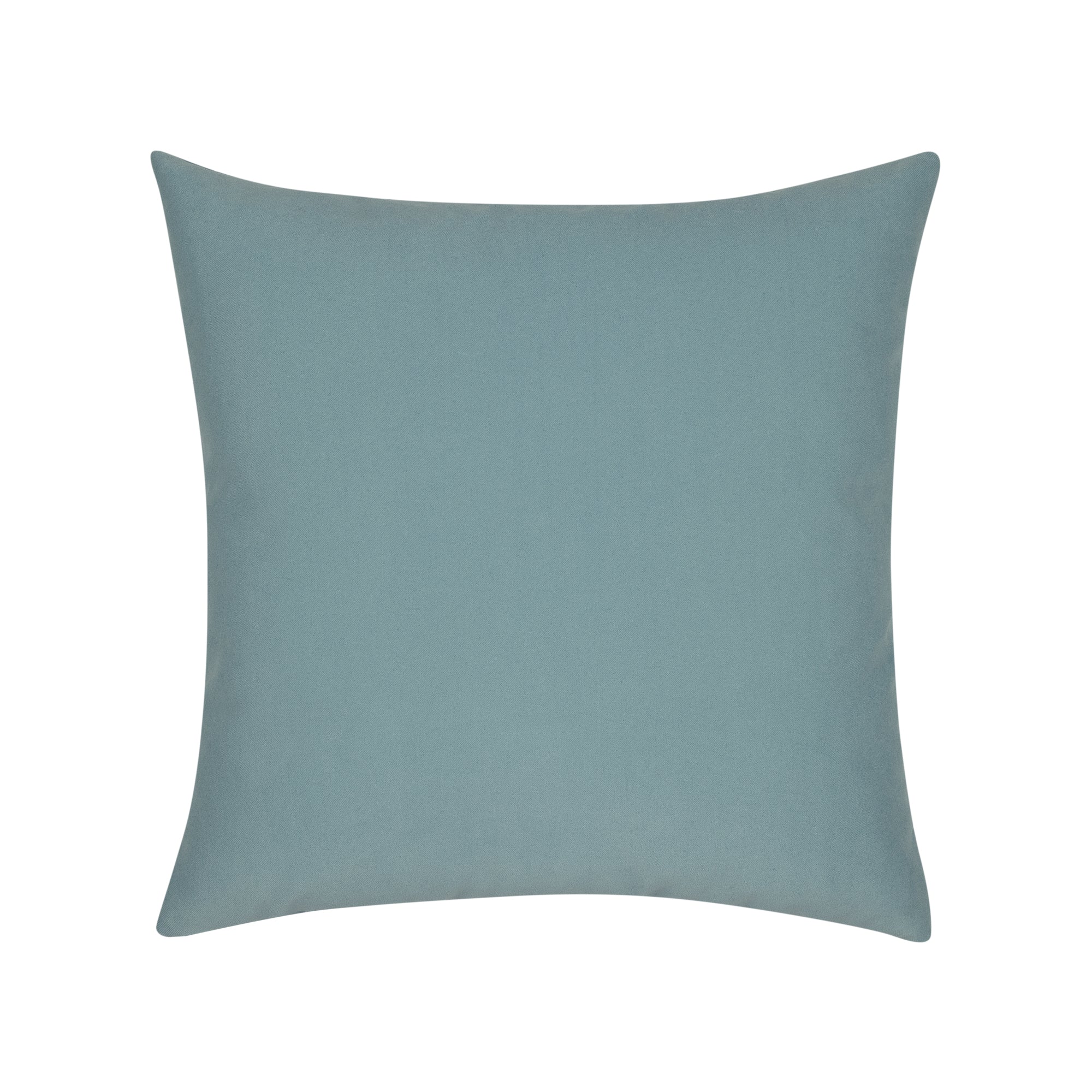 Tiffany blue solid outdoor velvet pillow square size for elegant indoor and outdoor decor by Elaine Smith