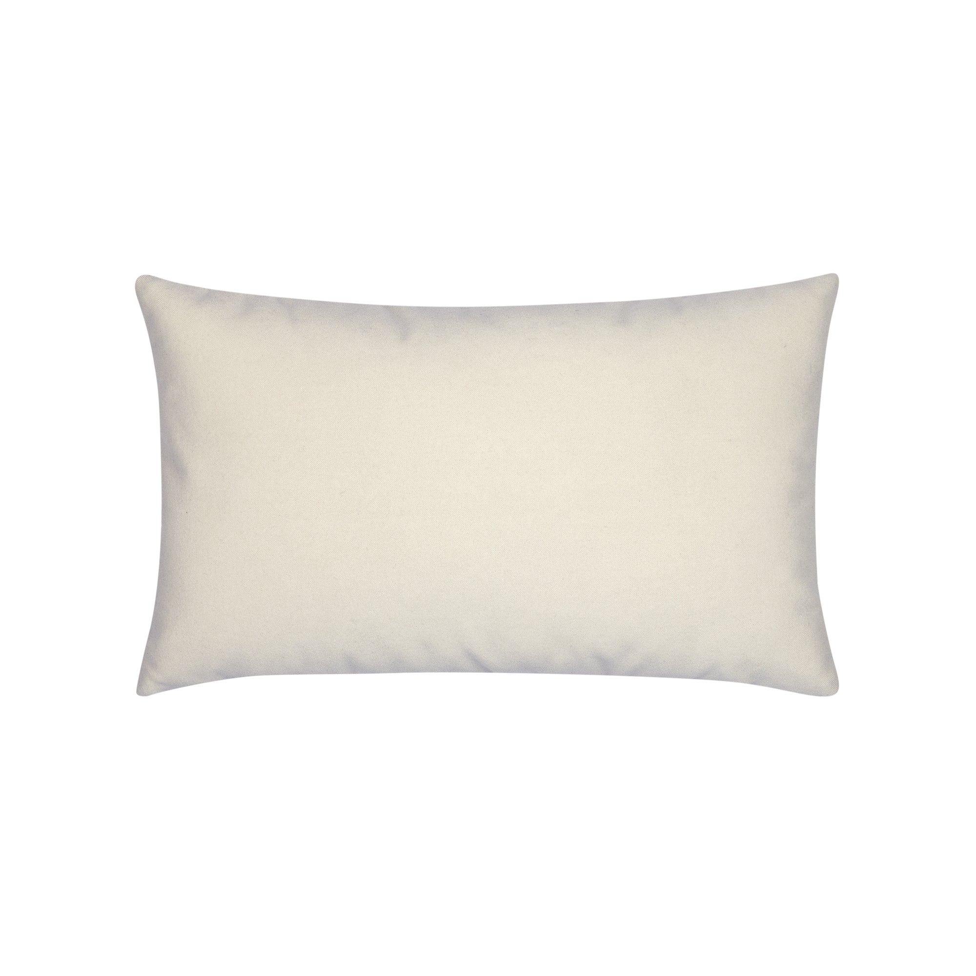 Ivory solid velvet pillow lumbar size for classic indoor and outdoor decor
