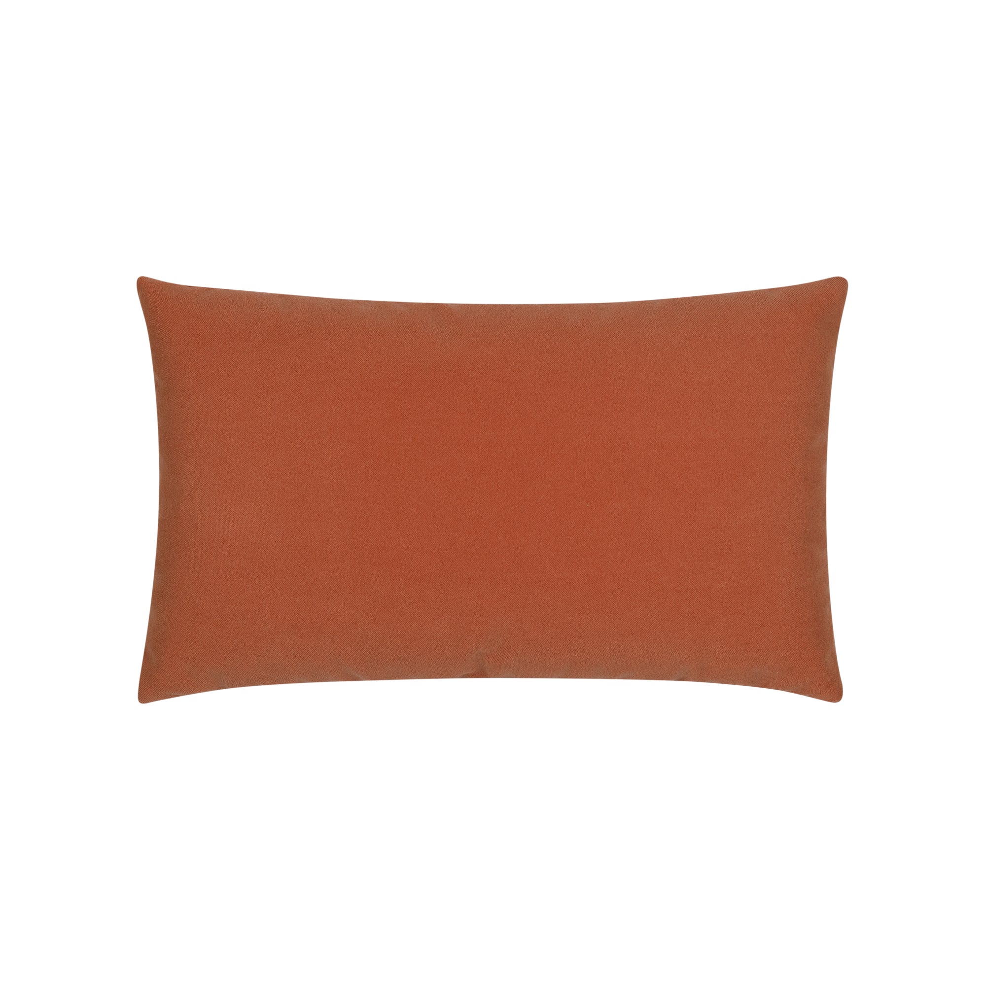 Orange solid velvet pillow lumbar size for lively indoor and outdoor decor by Elaine Smith