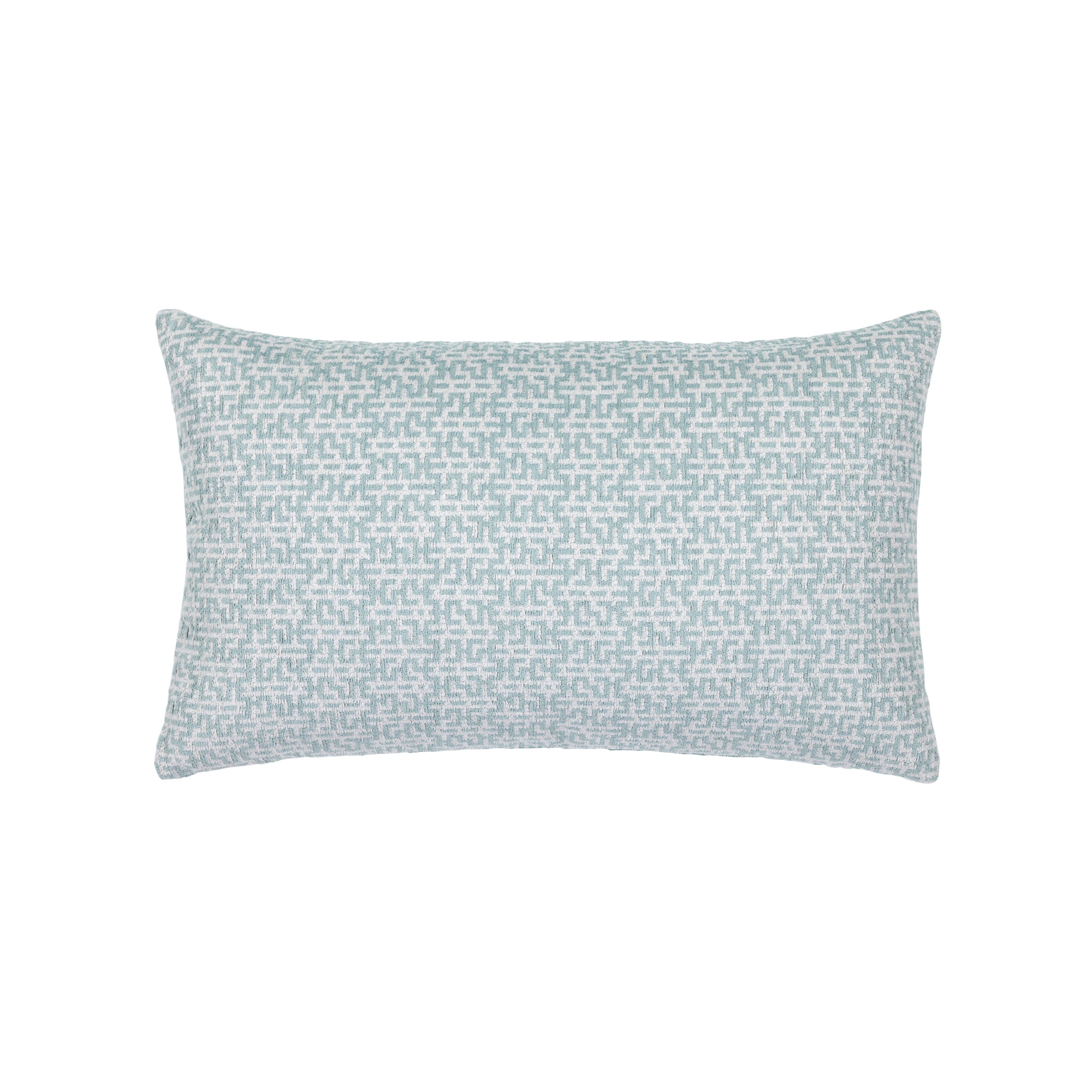 Light Blue small patterned outdoor pillow square size for contemporary patio decor