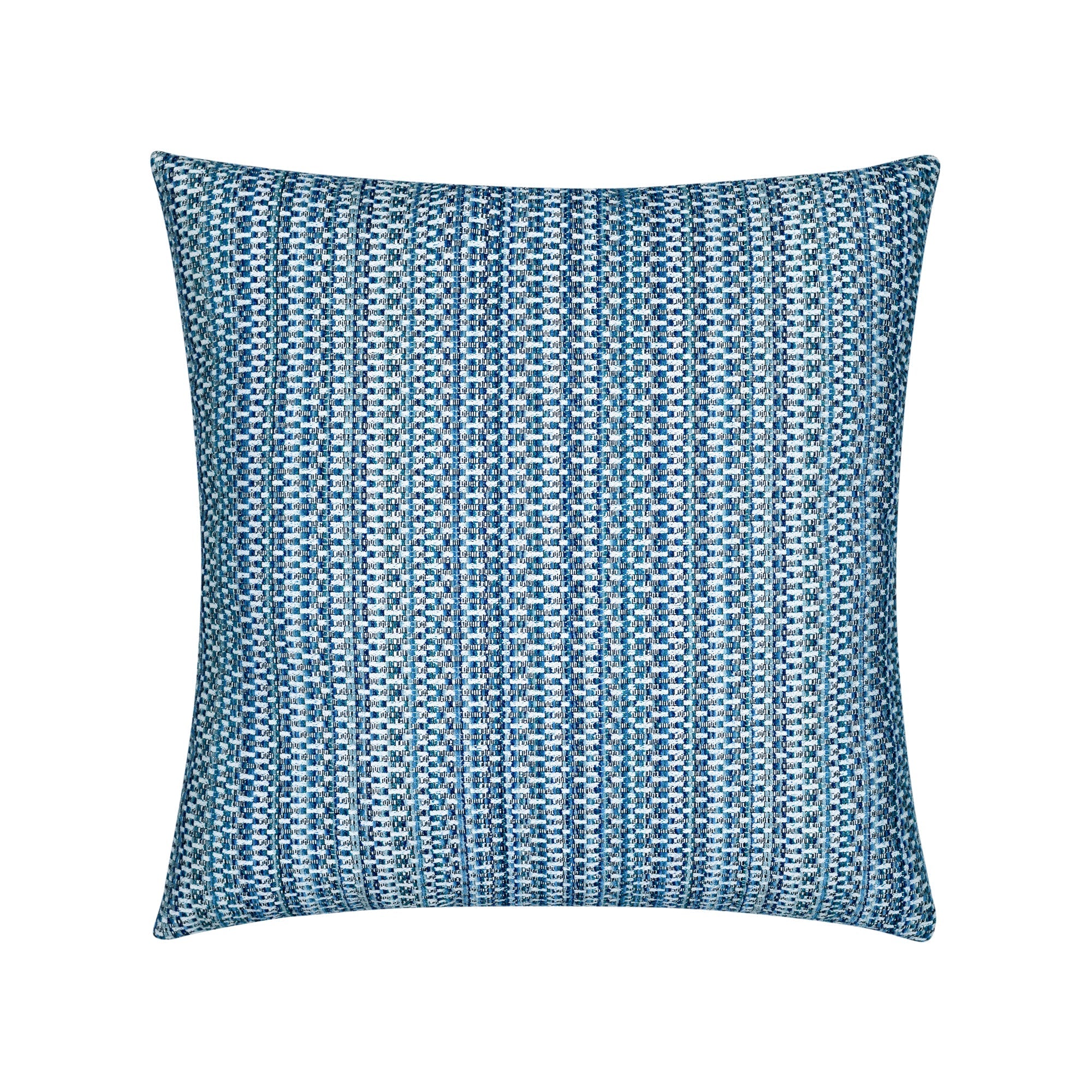 Blue striped outdoor pillow square size for elegant patio decor