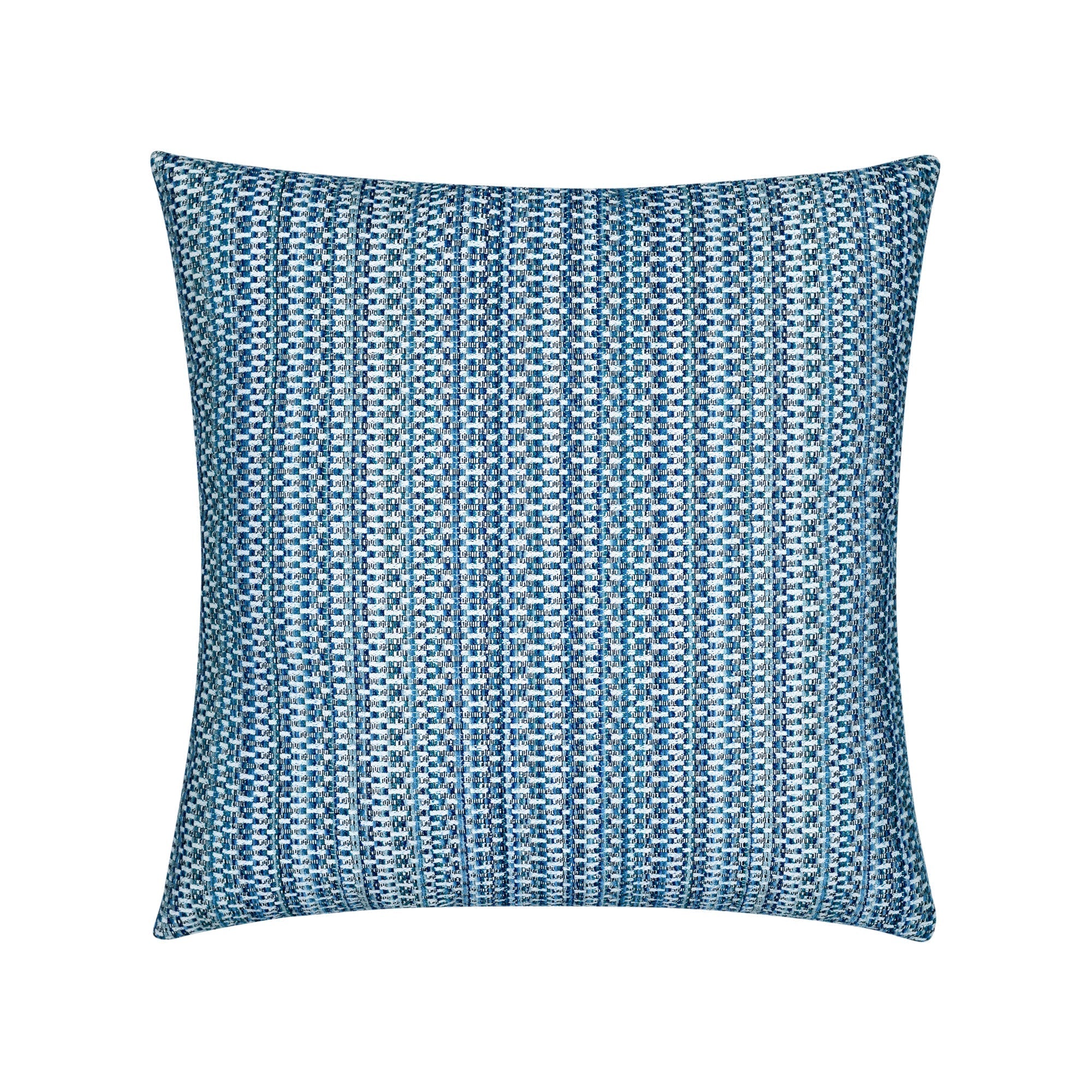 Blue striped outdoor pillow square size for elegant patio decor
