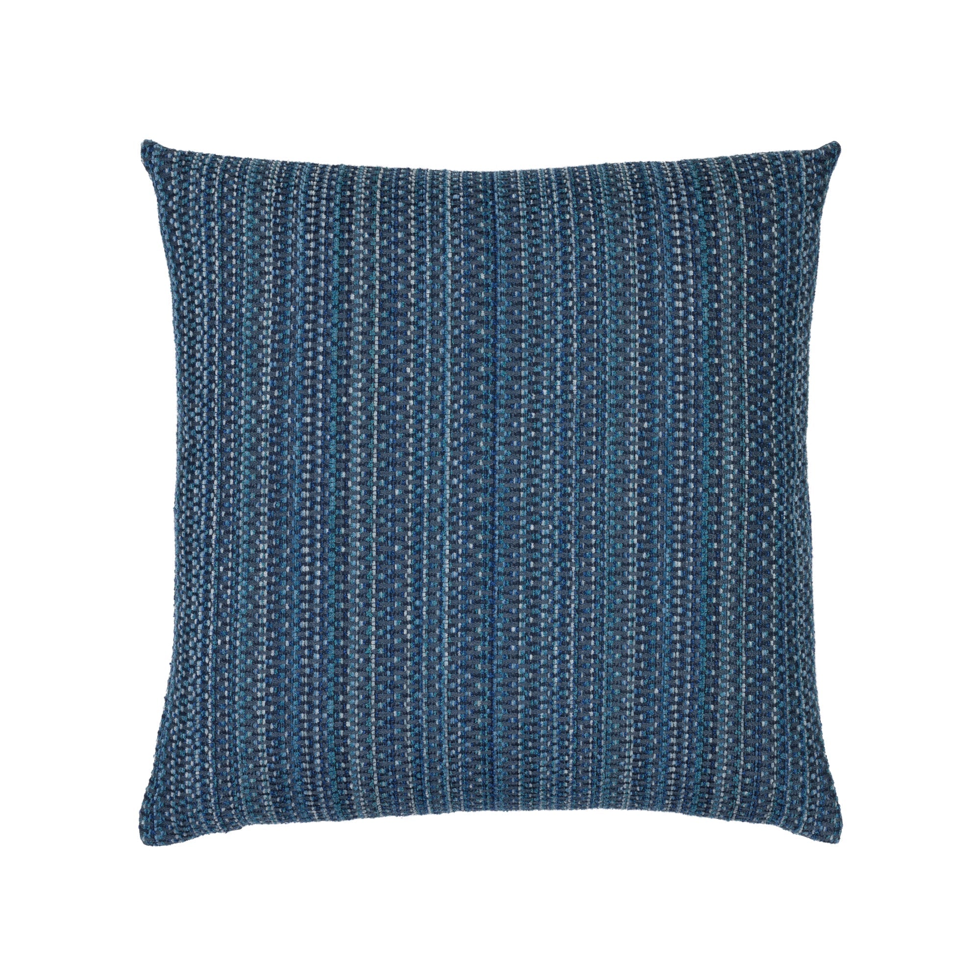 Midnight small scale stripe outdoor pillow square size for earthy patio decor