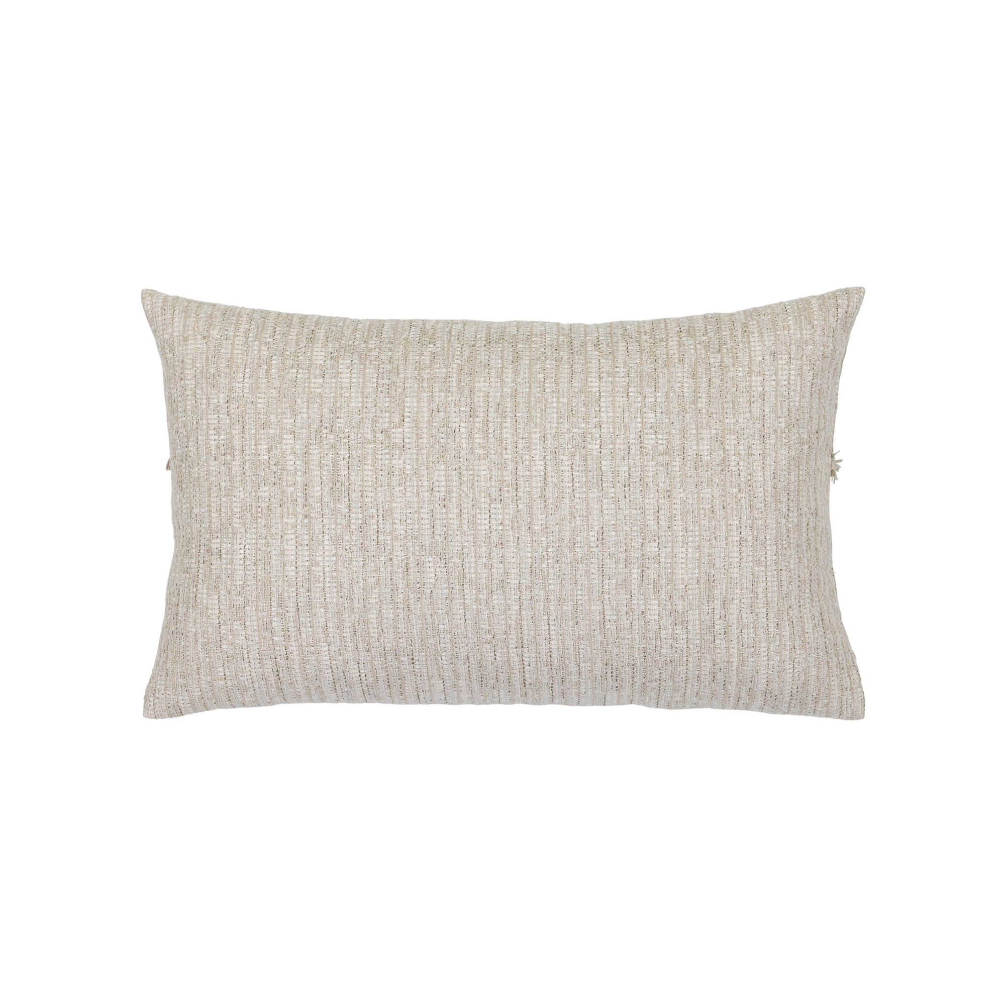 Back image of Taupe pillow with textured finish for stylish indoor and outdoor decor