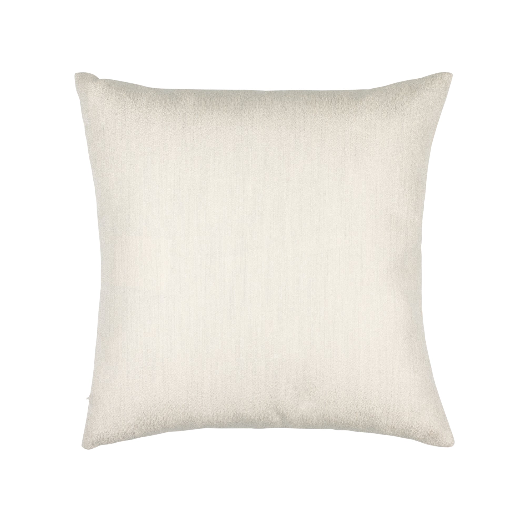 Back image of Ivory cat motif pillow lumbar size for chic indoor and outdoor decor