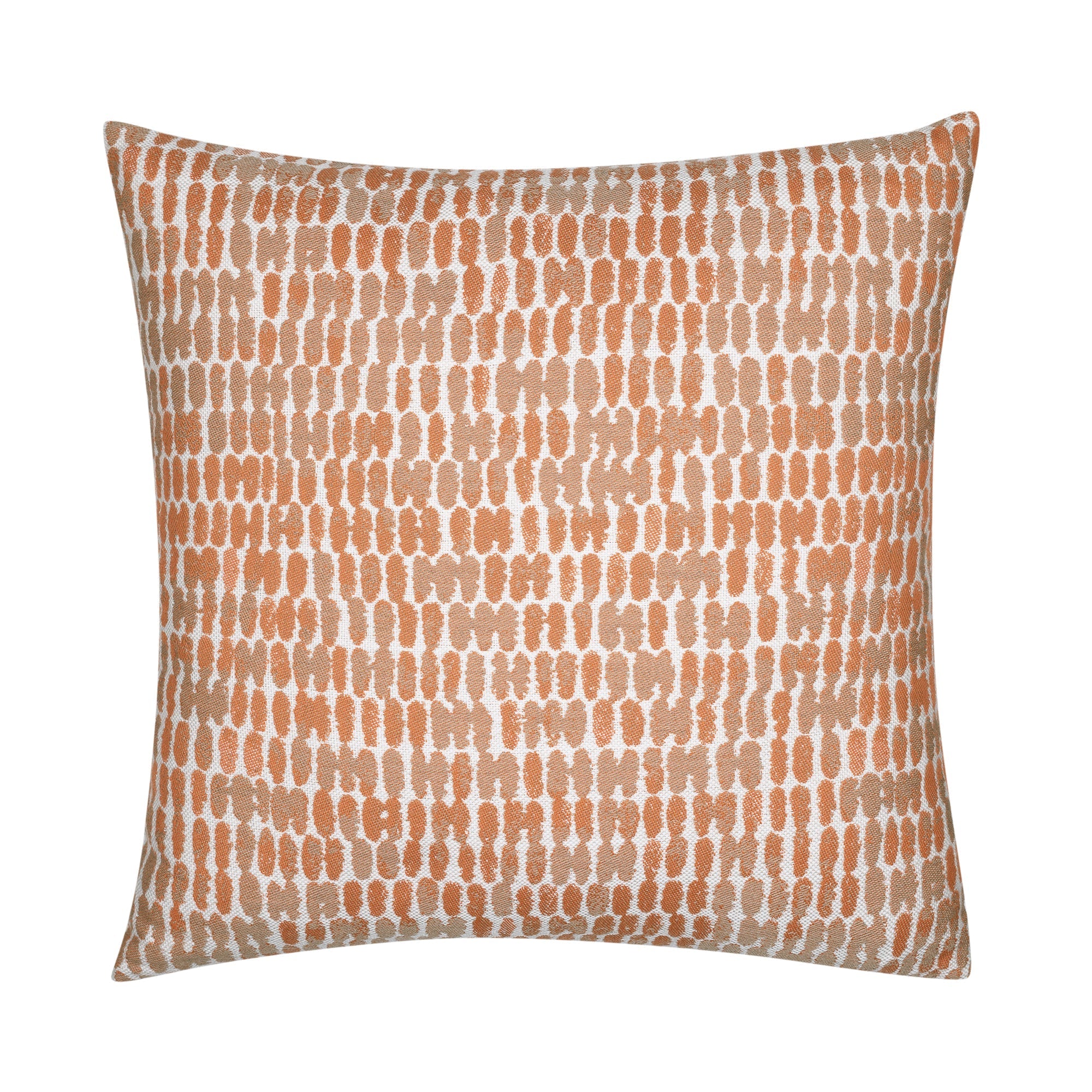 Orange striped pillow square size for vibrant indoor and outdoor decor