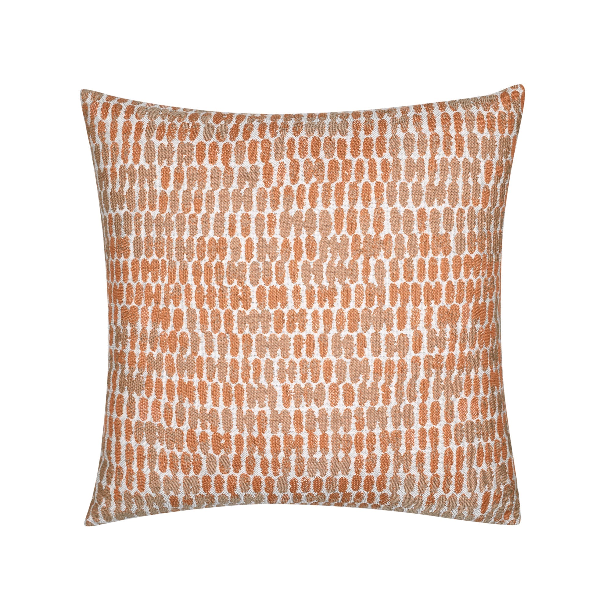 Orange striped pillow square size for stylish indoor and outdoor decor