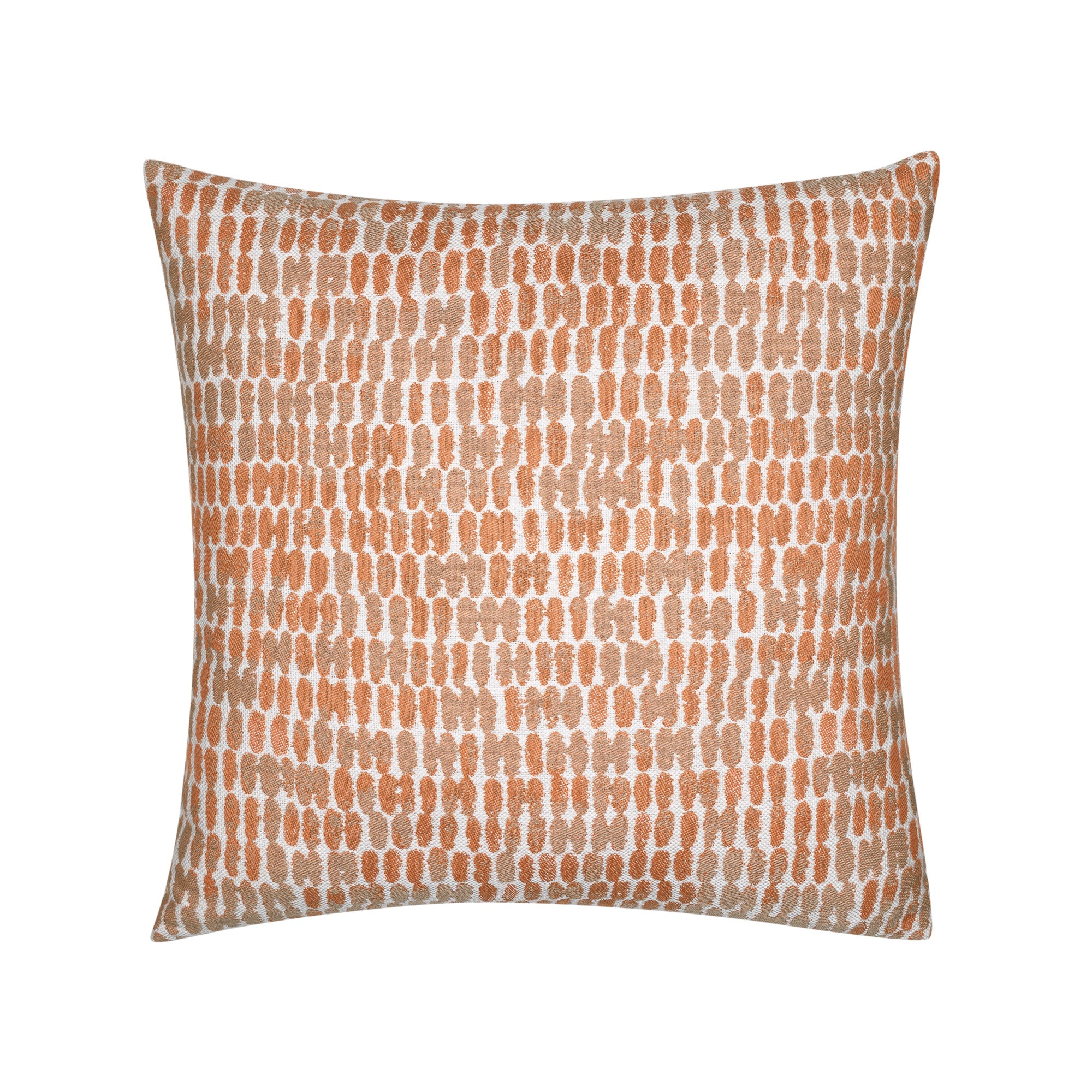 Pillow made from Thumbprint Tuscan – outdoor-safe woven fabric by Elaine Smith, ideal for high-end commercial and residential applications.