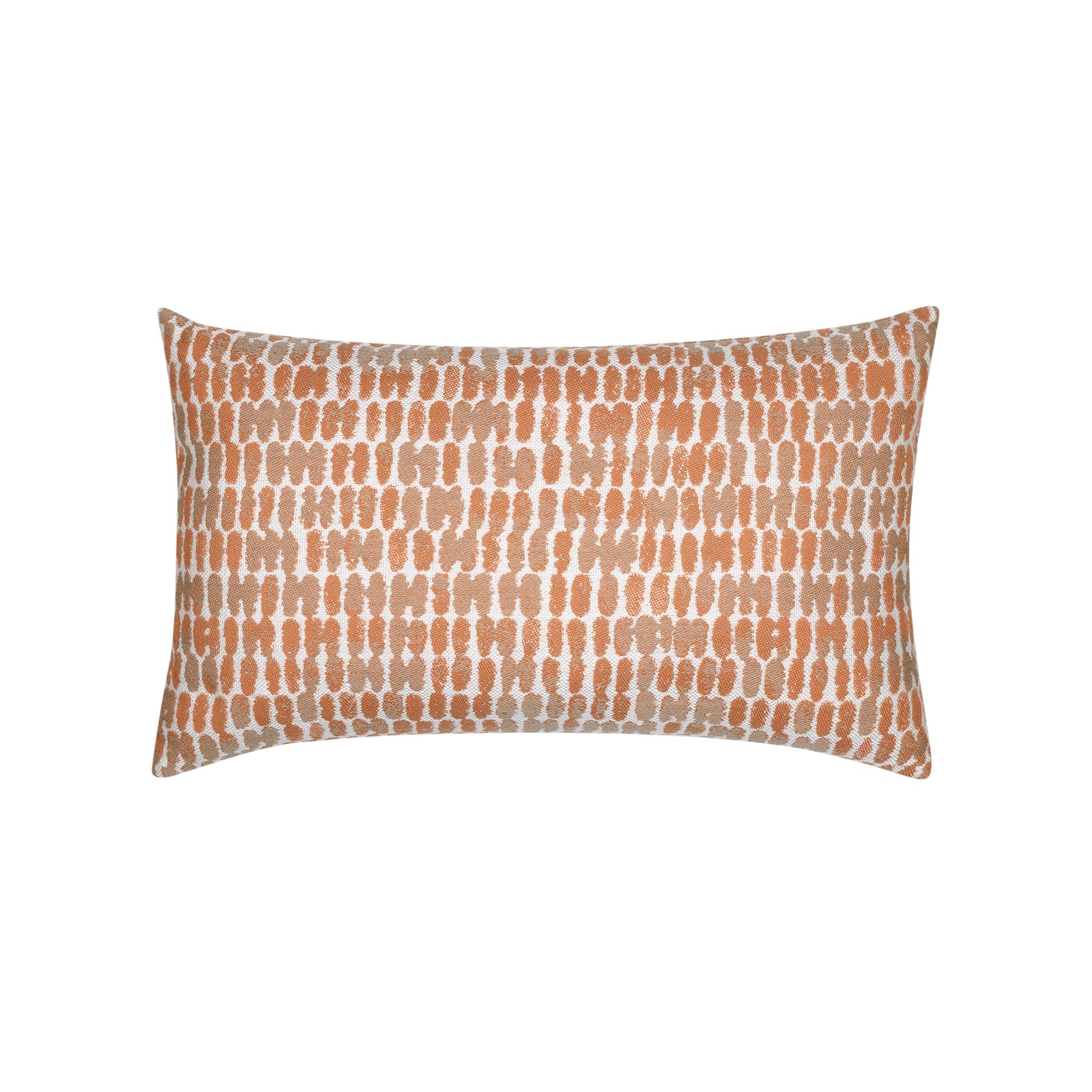 Orange striped pillow lumbar size for vibrant indoor and outdoor decor