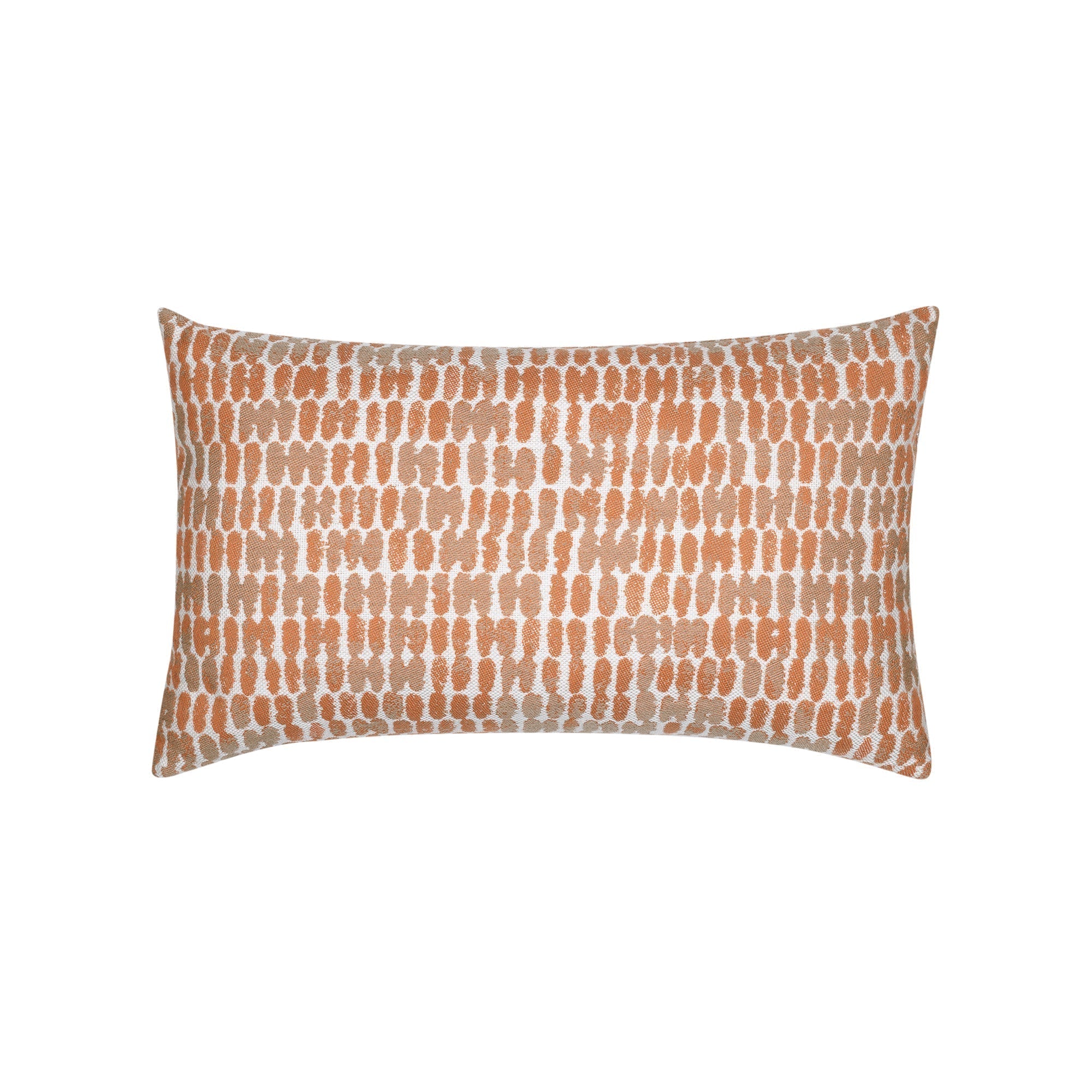 Orange striped pillow lumbar size for vibrant indoor and outdoor decor