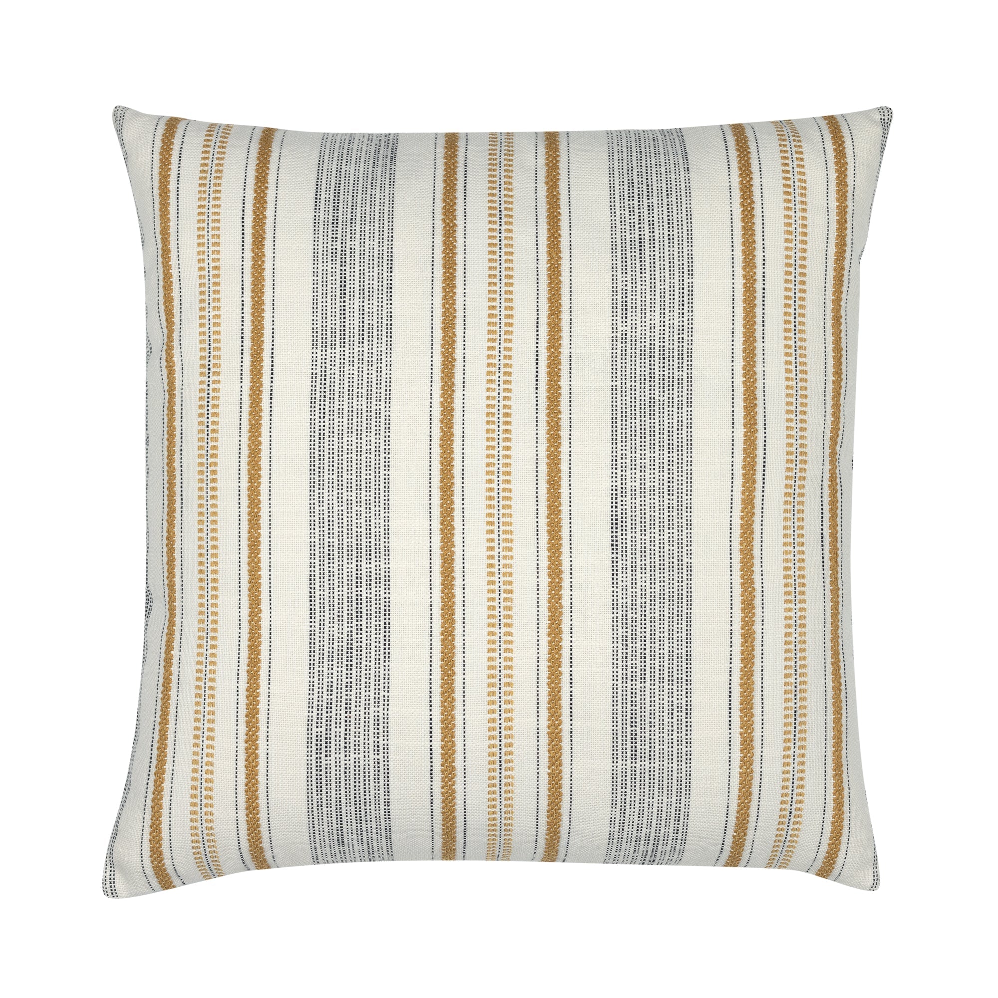 Striped ivory pillow square size for timeless indoor and outdoor decor