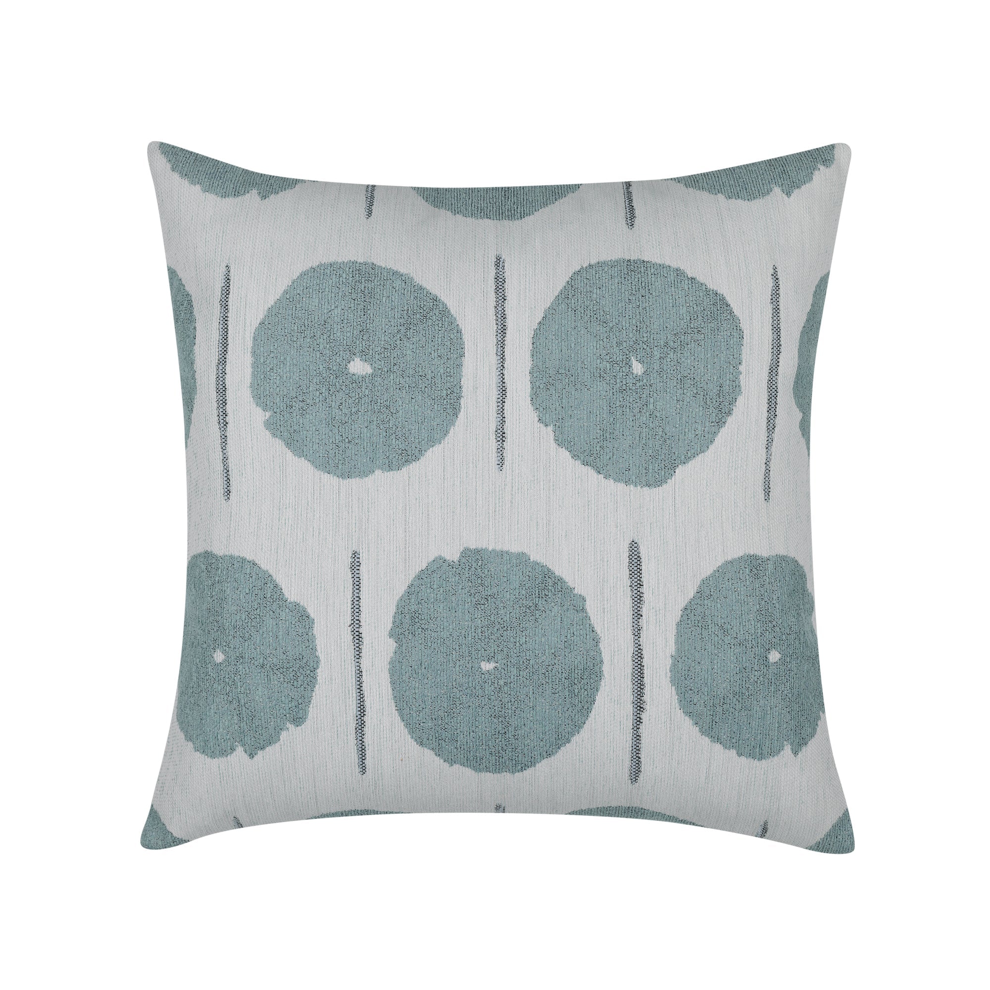 Blue medallion pillow square size for stylish indoor and outdoor decor