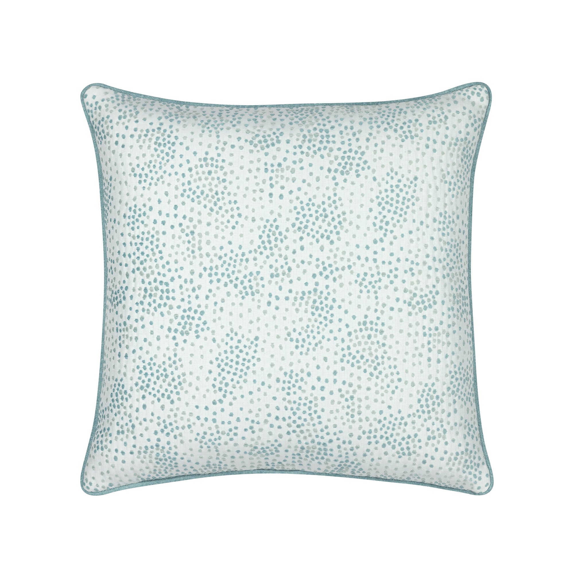 Back image of Blue mini flecked pillow square size for chic indoor and outdoor decor