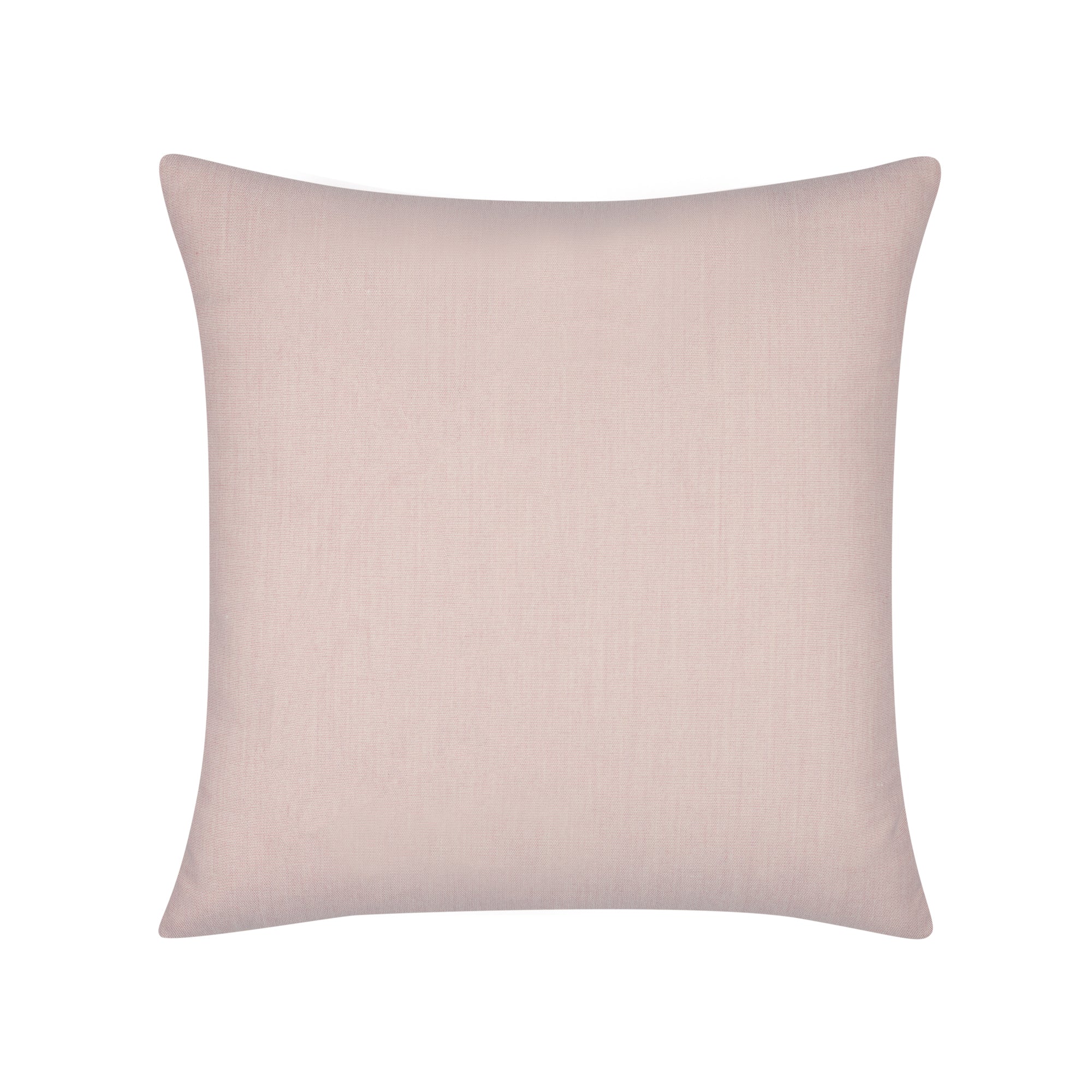 Back image of Soft pink outdoor pillow with solid texture square size for earthy patio decor by Elaine Smith