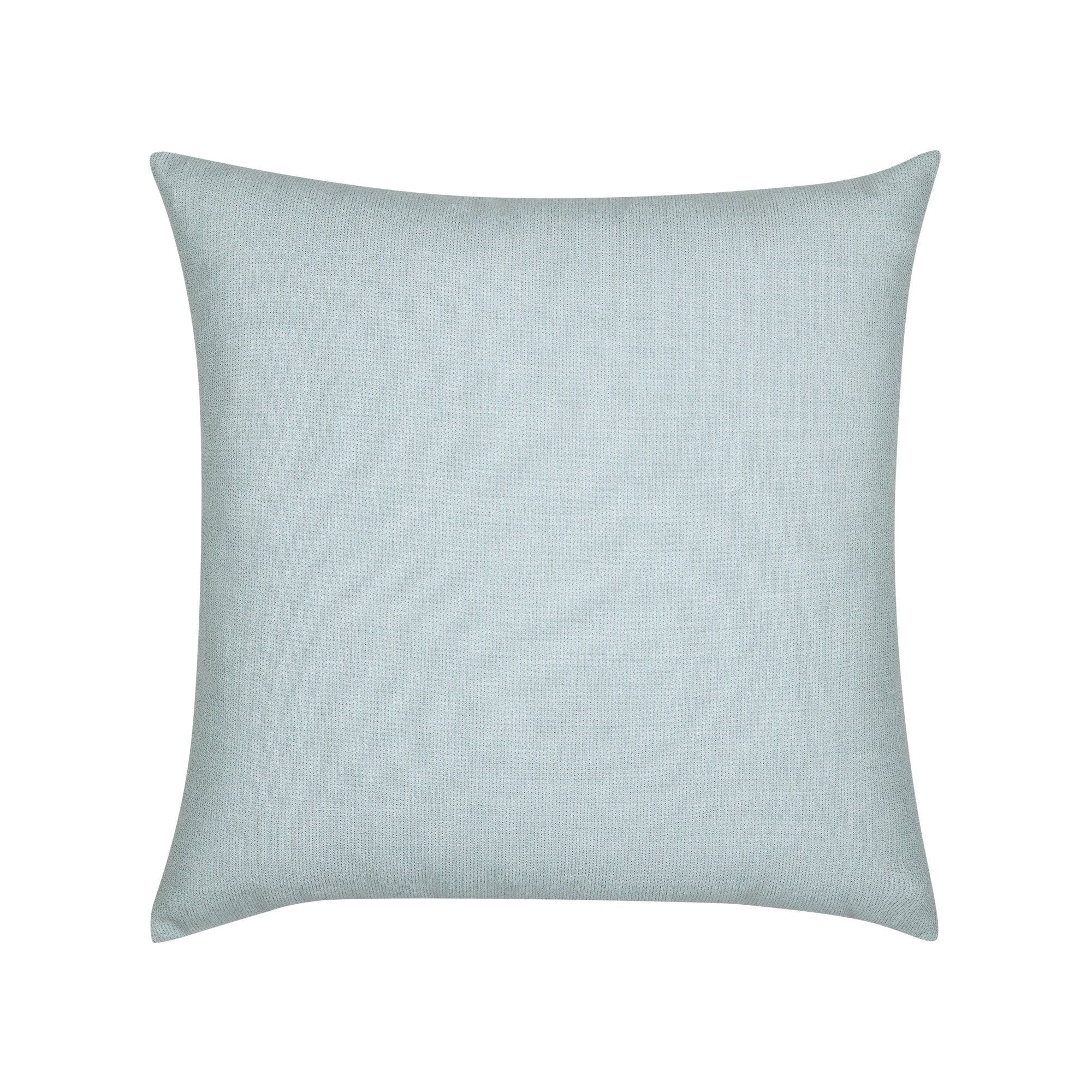 Back image of Light Blue outdoor pillow with solid texture square size for lively patio decor