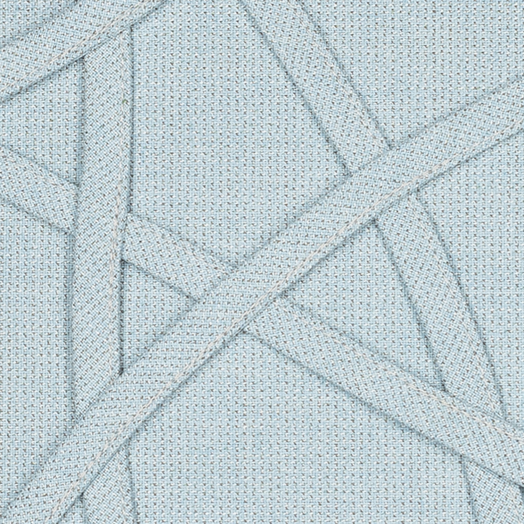 Detail image of Light Blue outdoor pillow with solid texture square size for lively patio decor