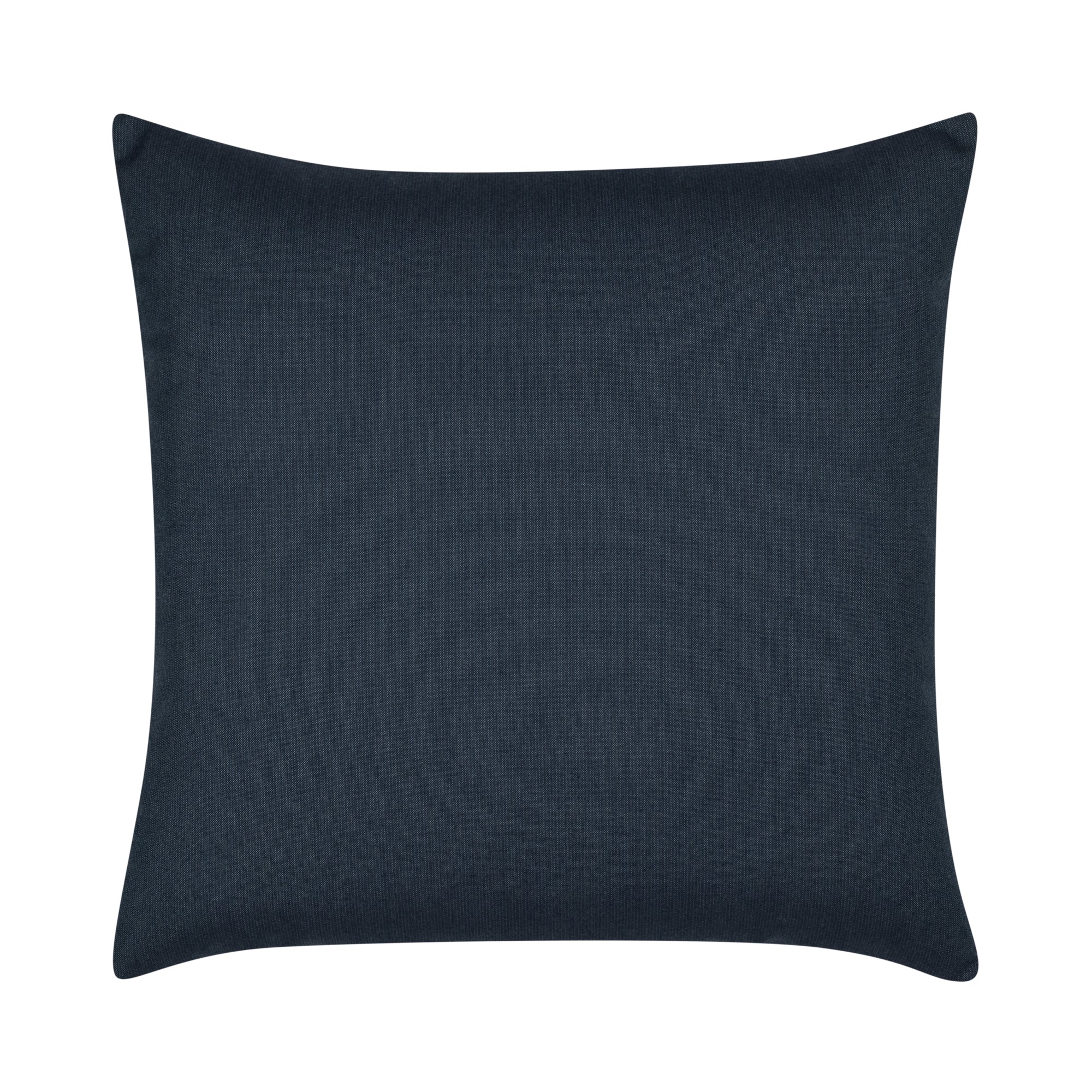 Back image of Blush pink, indigo and gray striped pillow square size for transitional indoor and outdoor decor