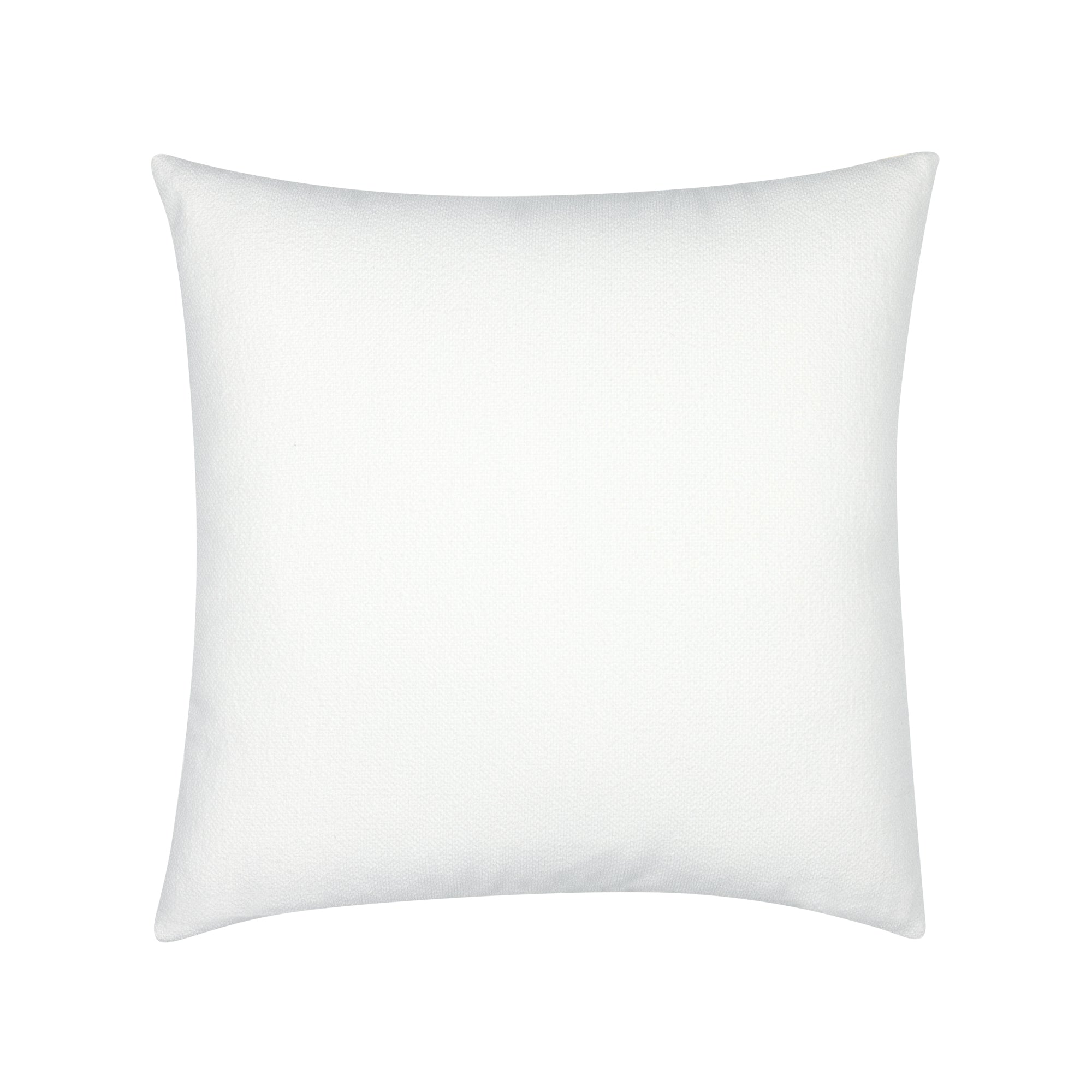 Back image of White outdoor pillow with smooth texture, square size for minimalist outdoor styling by Elaine Smith
