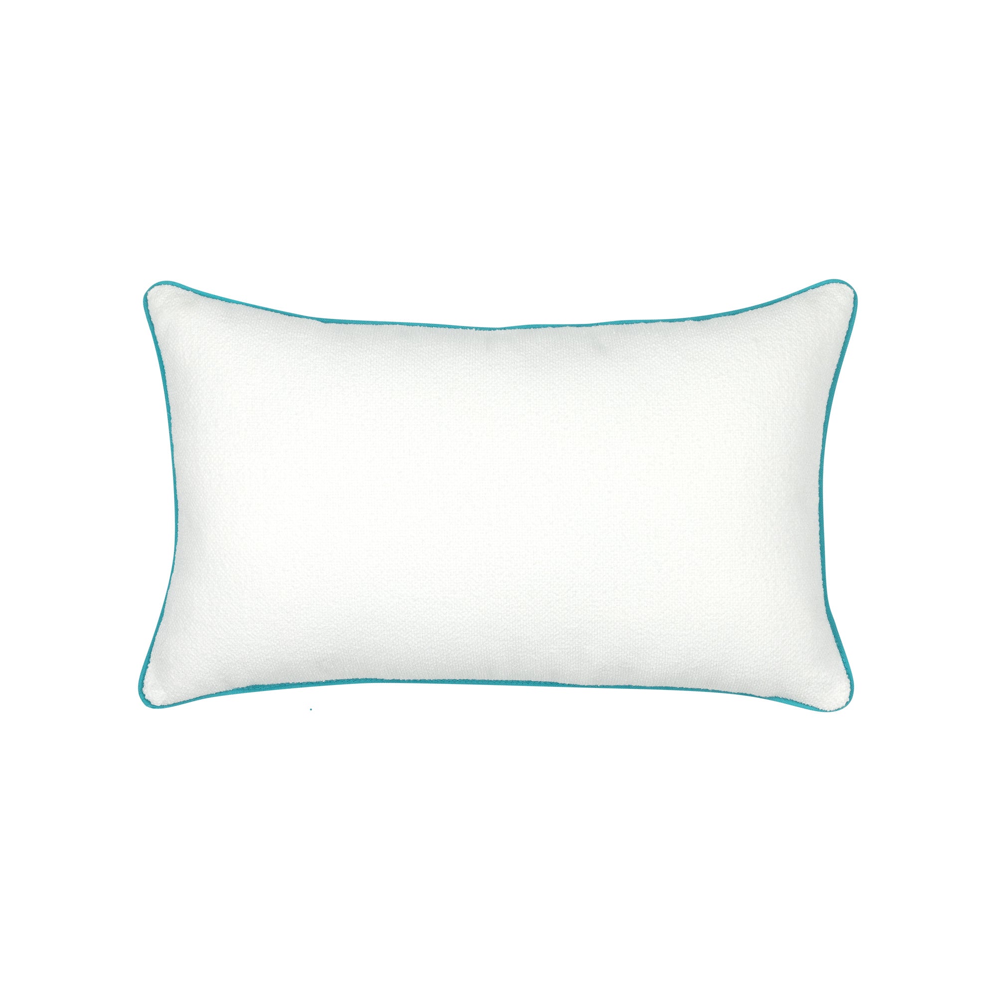 Back image of Gray and white western inspired pillow lumbar size for stylish indoor and outdoor decor by Elaine Smith